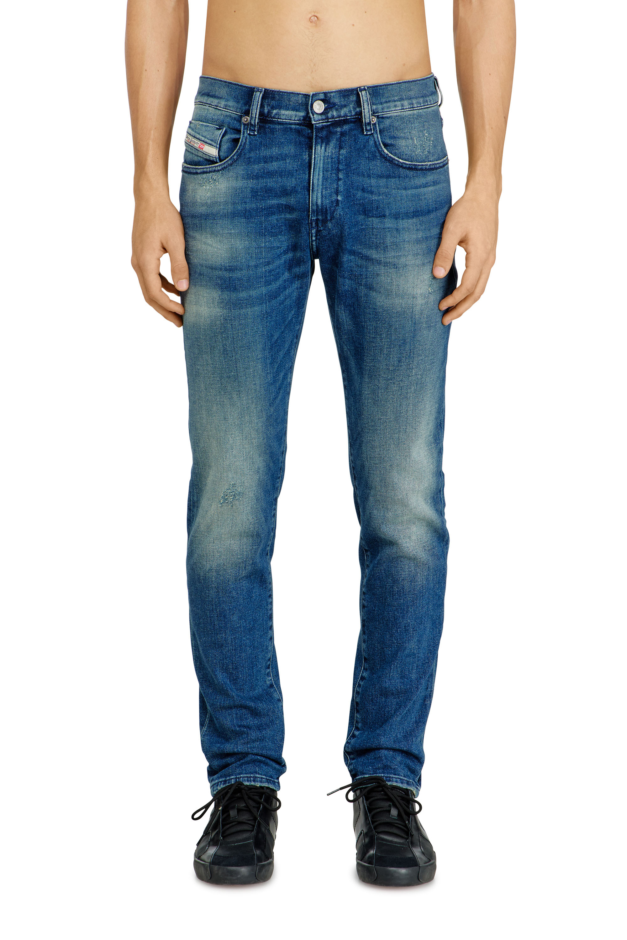 Diesel - Man's Slim Jeans 2019 D-Strukt 0ADBT, Medium blue - 2