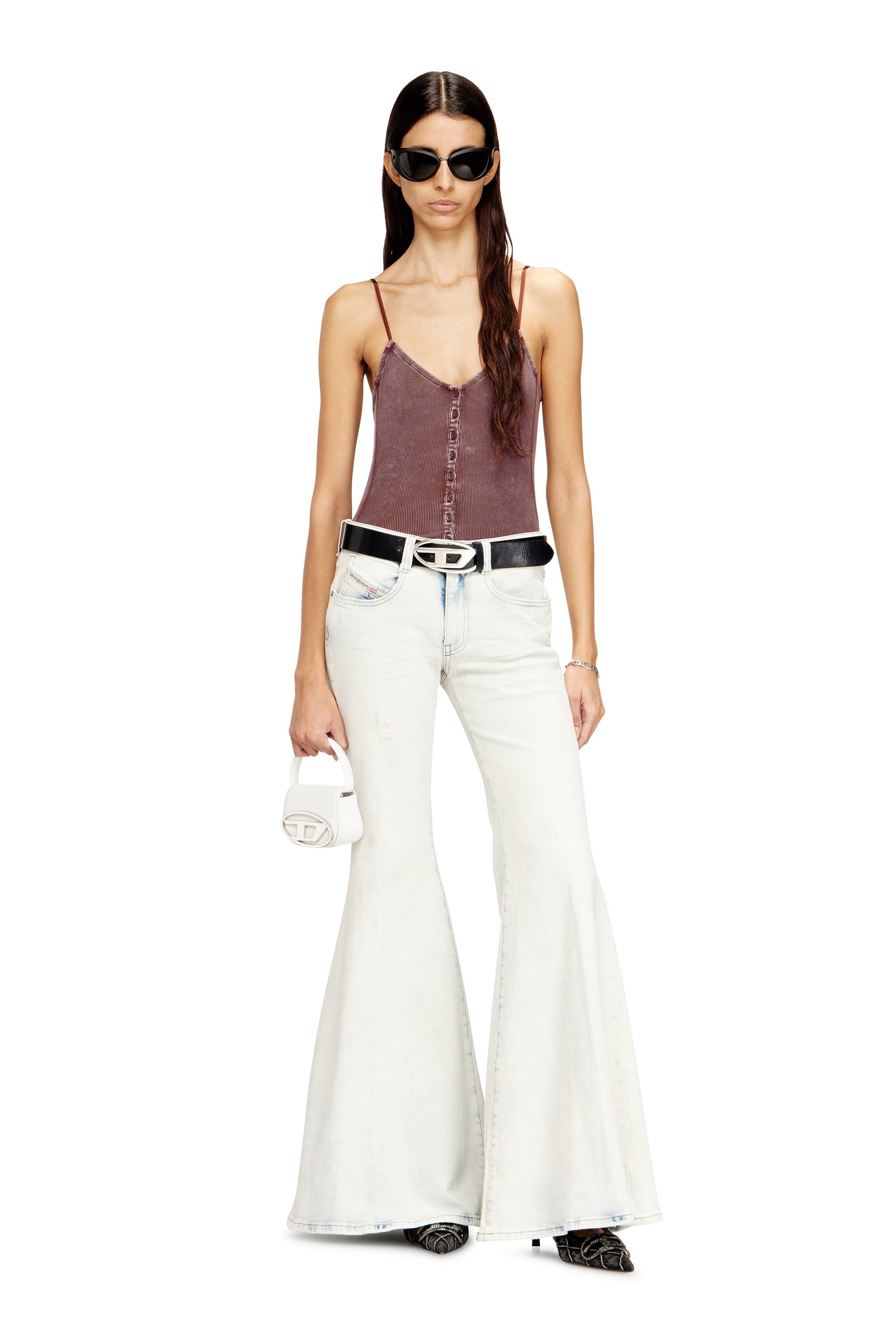 Diesel - 1DR XS, Female's 1DR XS-Iconic mini bag with D logo plaque in White - 2