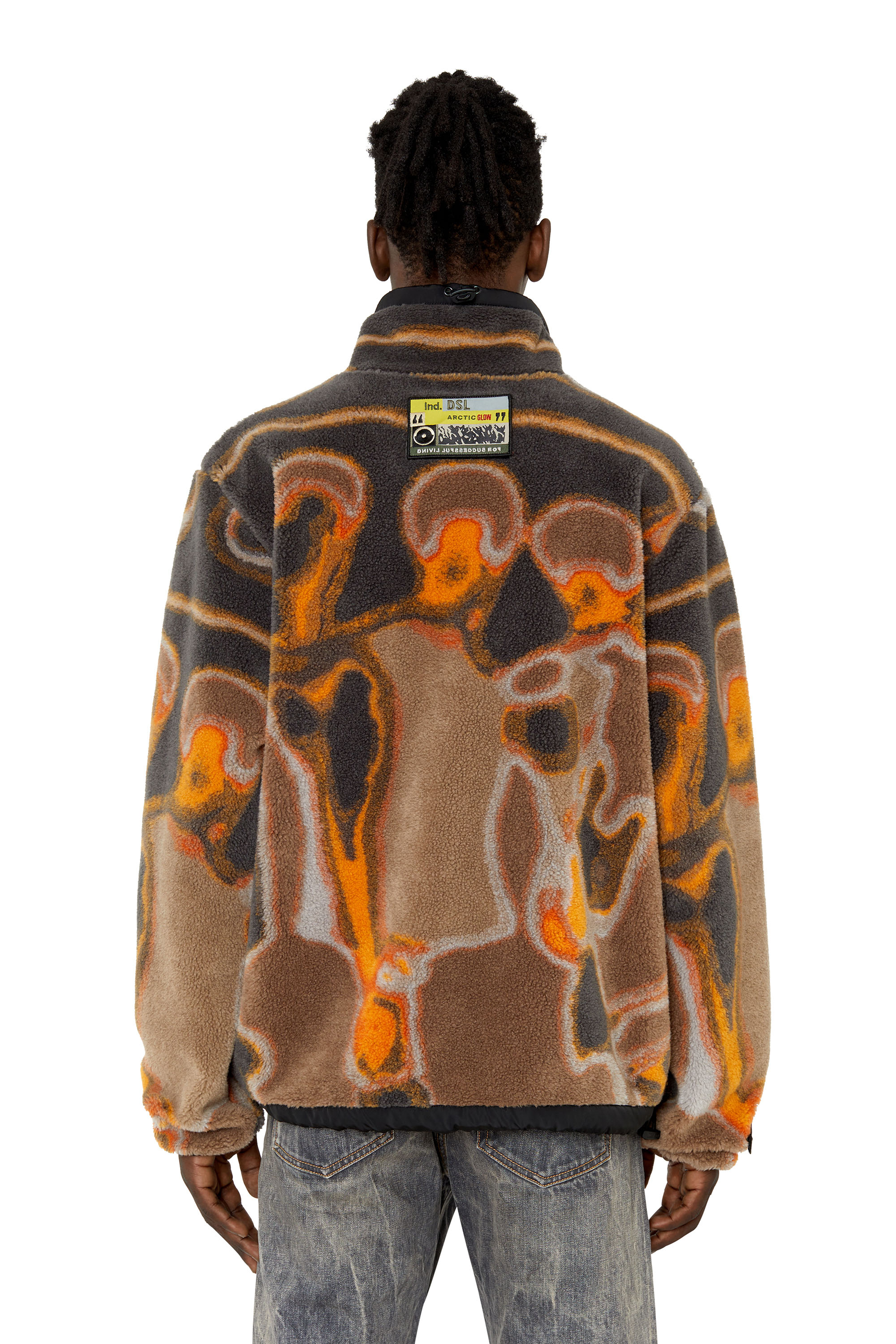 S-TRAILER Man: Half-zip sweatshirt in teddy jacquard | Diesel