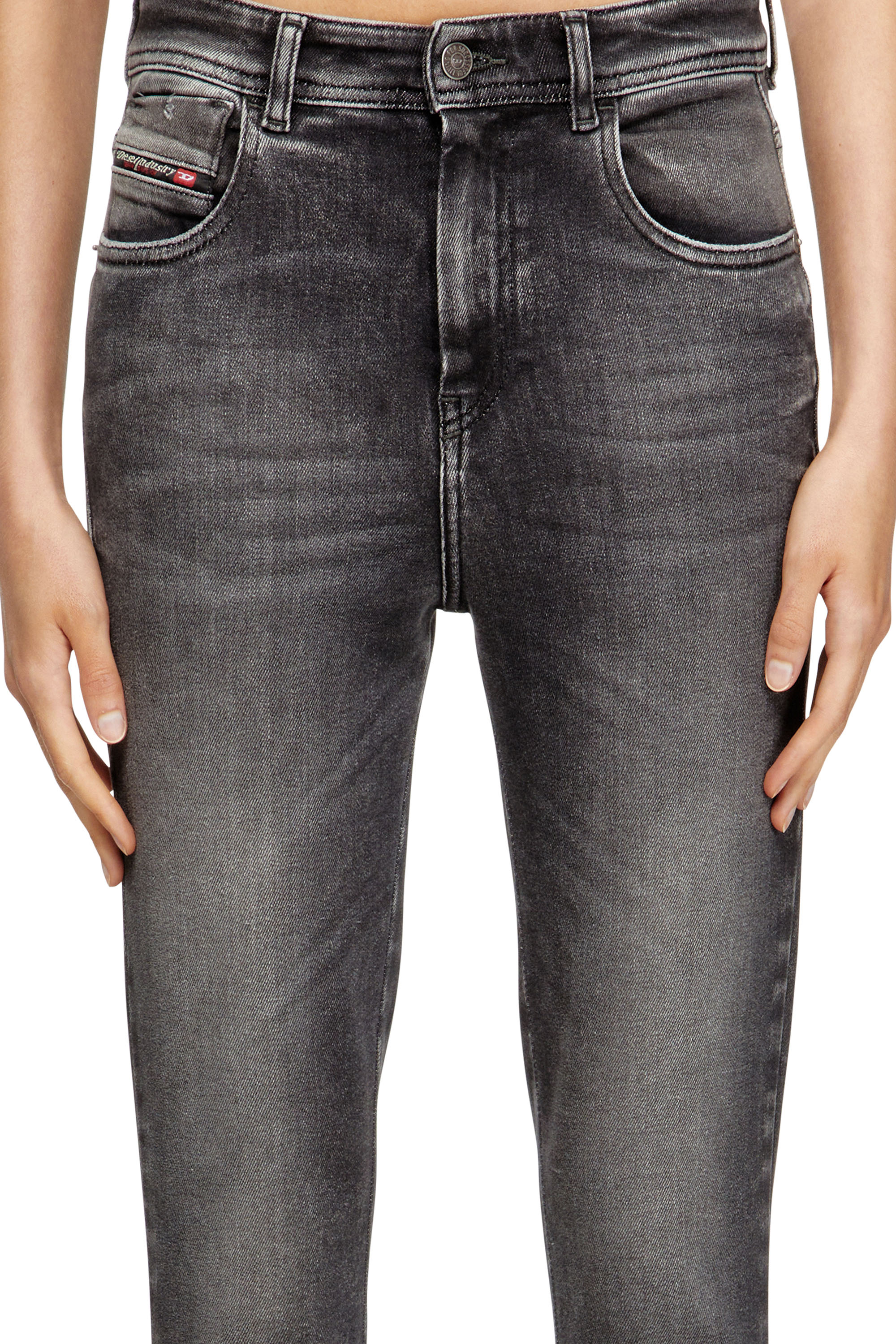 Women's Skinny Jeans | Black/Dark grey | Diesel 1984 Slandy-High