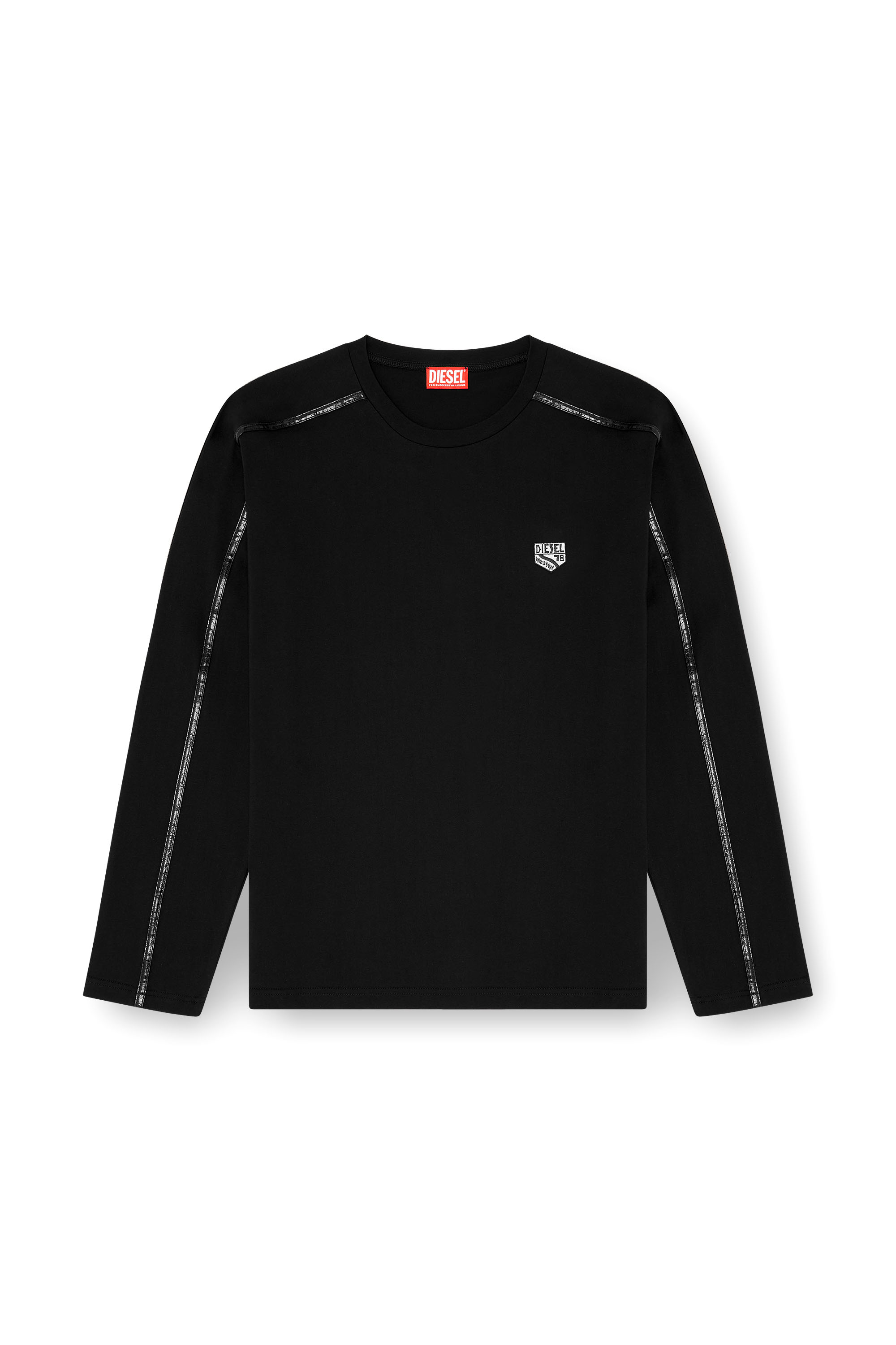 Diesel - T-NORM-LS-FL, Man's Long-sleeve T-shirt with tonal trims in null - 3