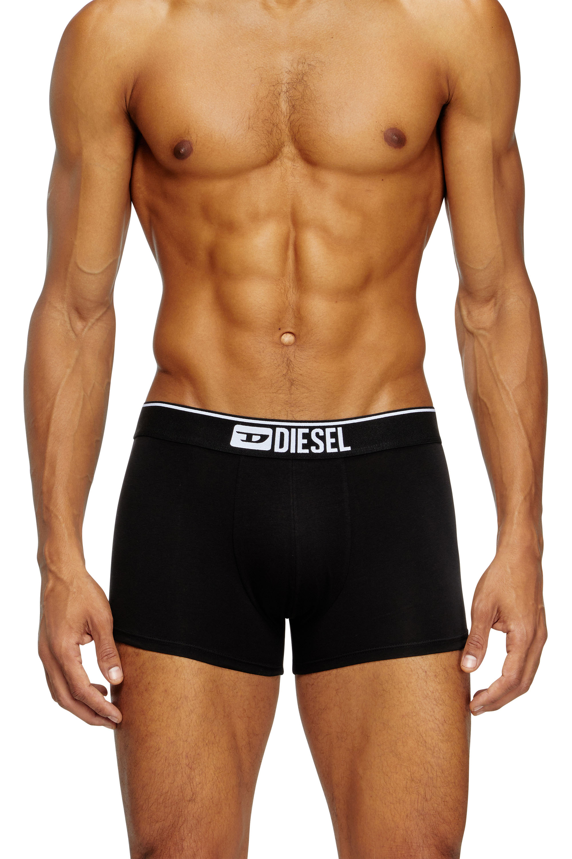 Diesel - UMBX-DAMIENTHREEPACK, Male's Three-pack of plain boxer in Black - 1
