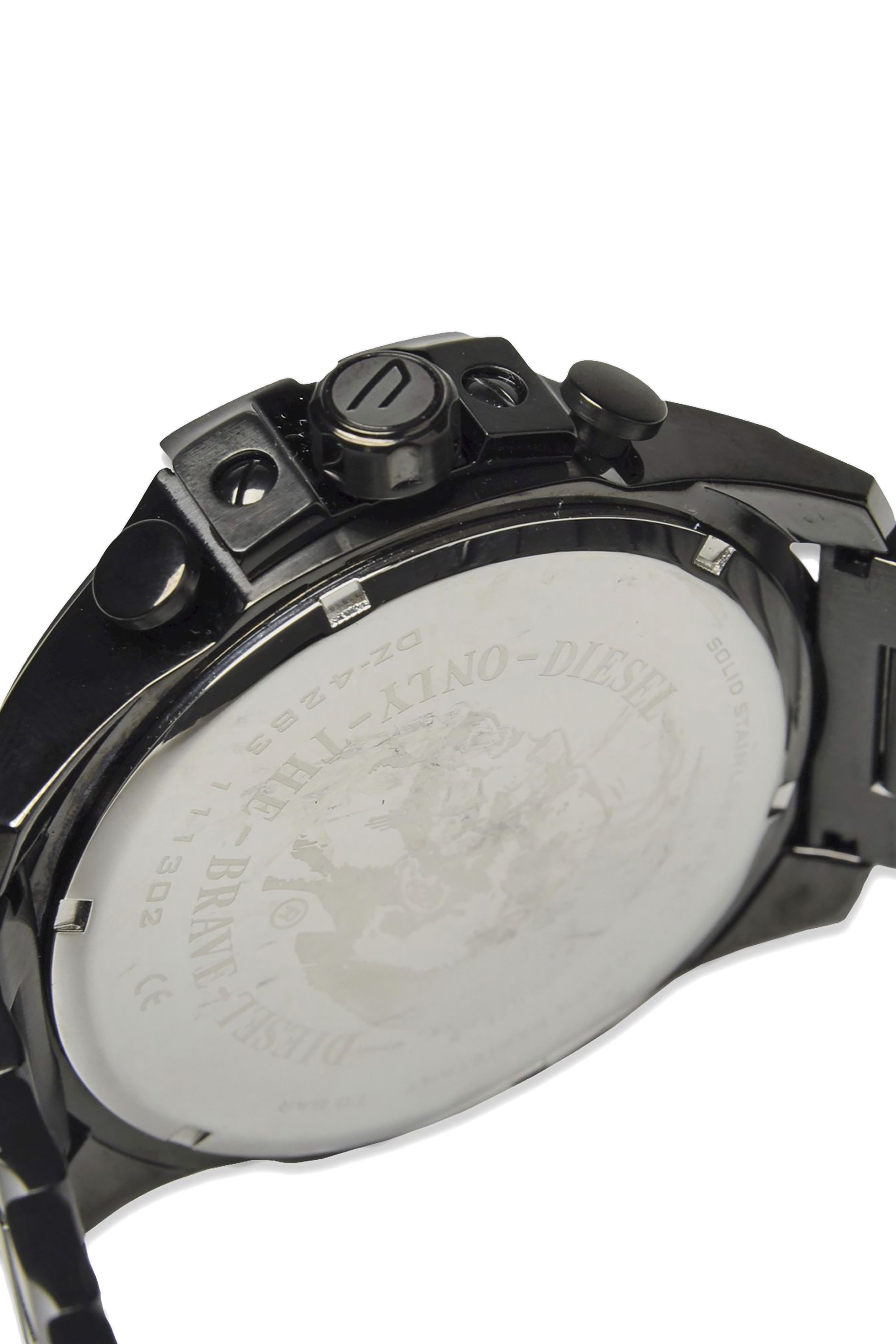 DZ4283: Black steel men's wristwatch | Diesel Mega Chief