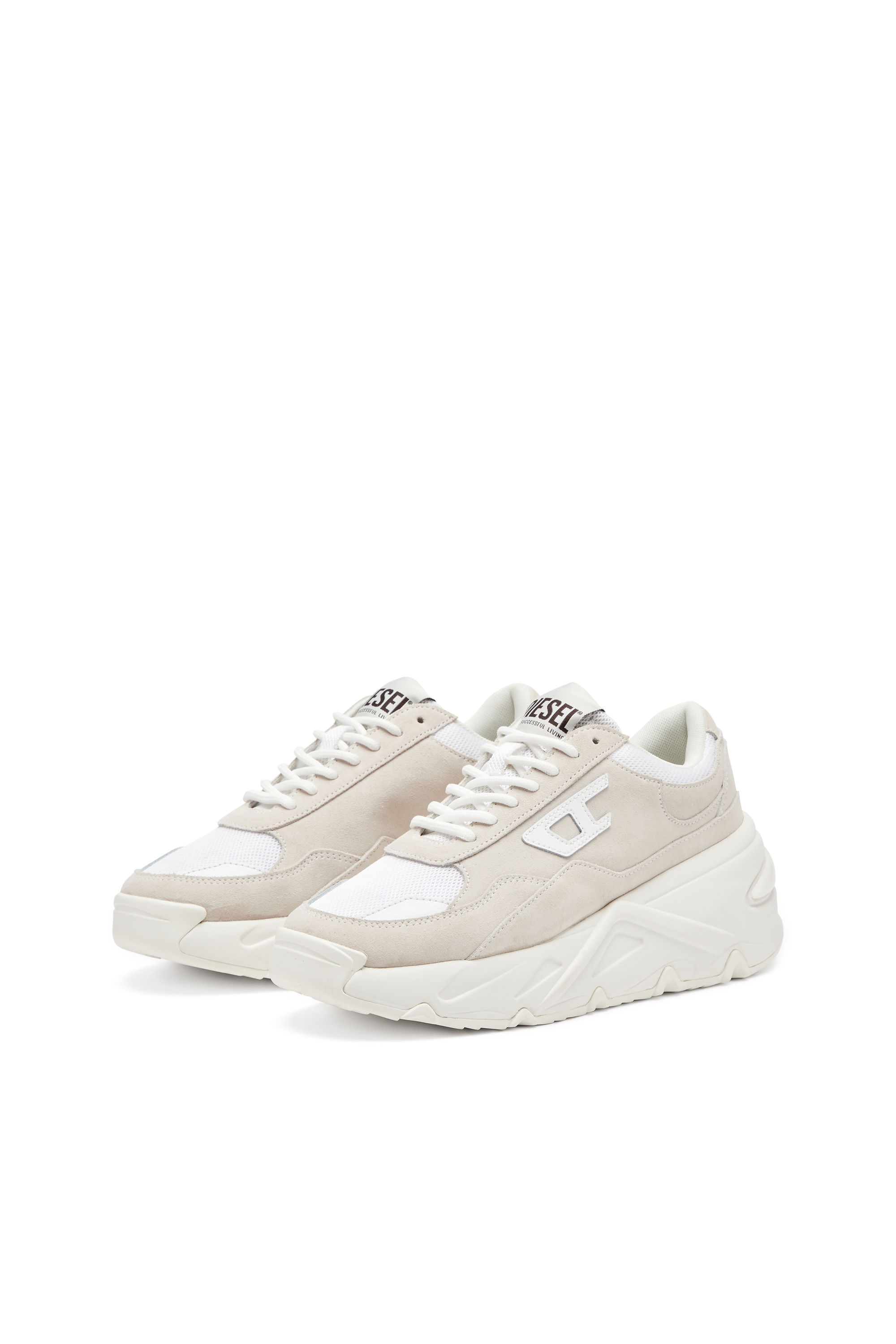 『DIESEL』 S-サバンナ W プラットフォーム スニーカー S-SAVANNAH W S-Savannah-Platform sneakers in suede and mesh
