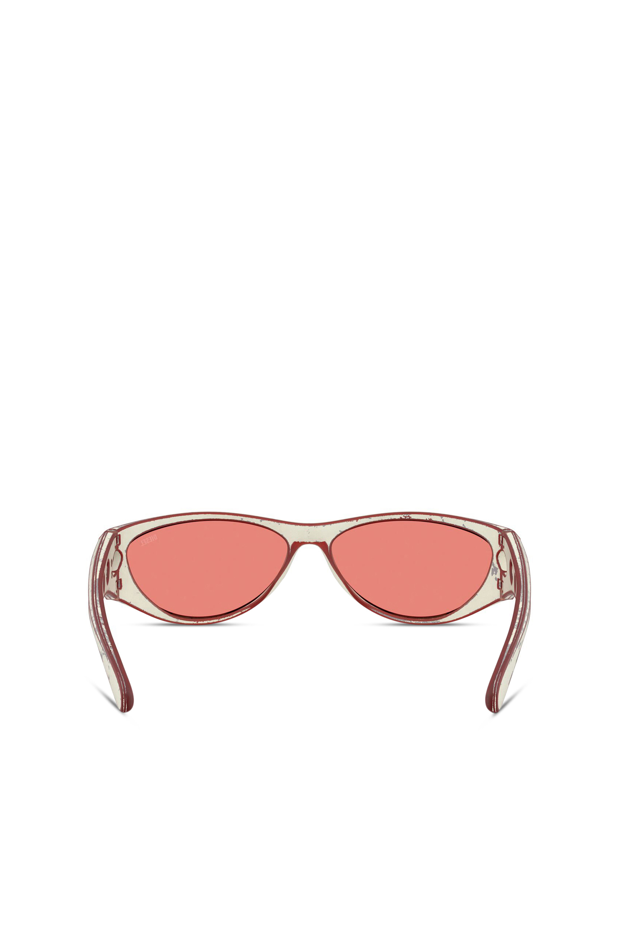 Diesel - 0DL3004U, Unisex's Cat-eye style sunglasses in Red - 4