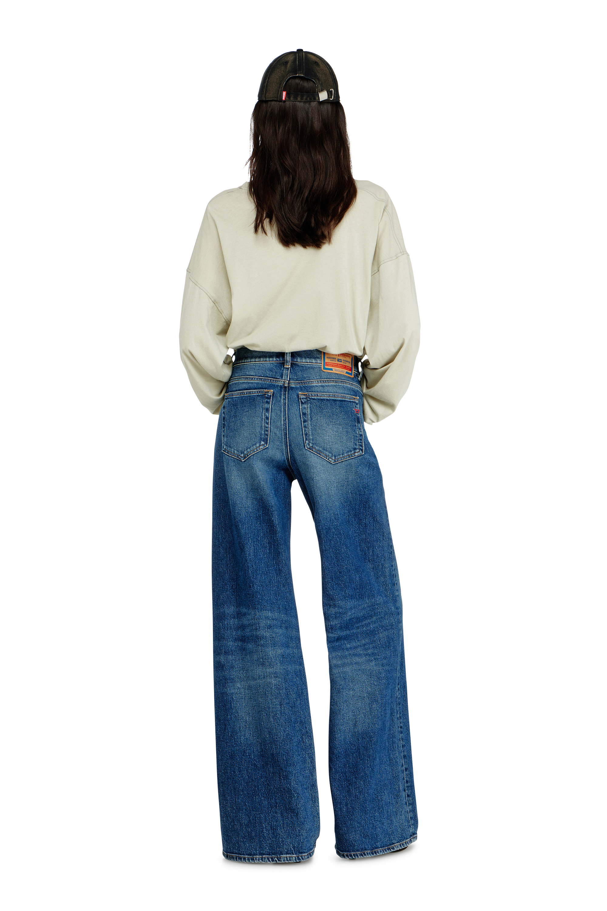Diesel - Flare Jeans 1978 D-Akemi 09L21 Mujer, Azul medio - 3