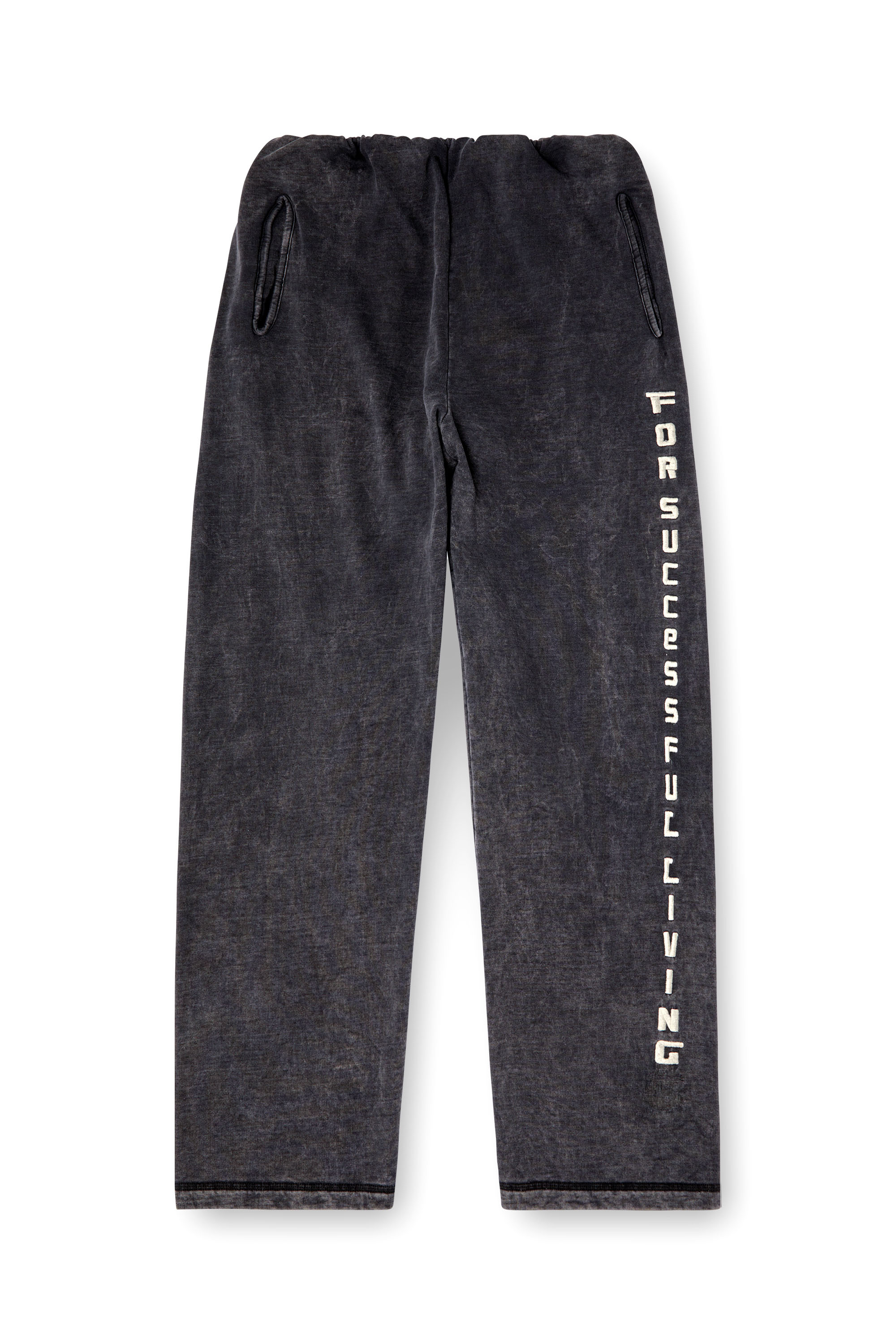 Men's Track pants with denim effect | Black | Diesel US