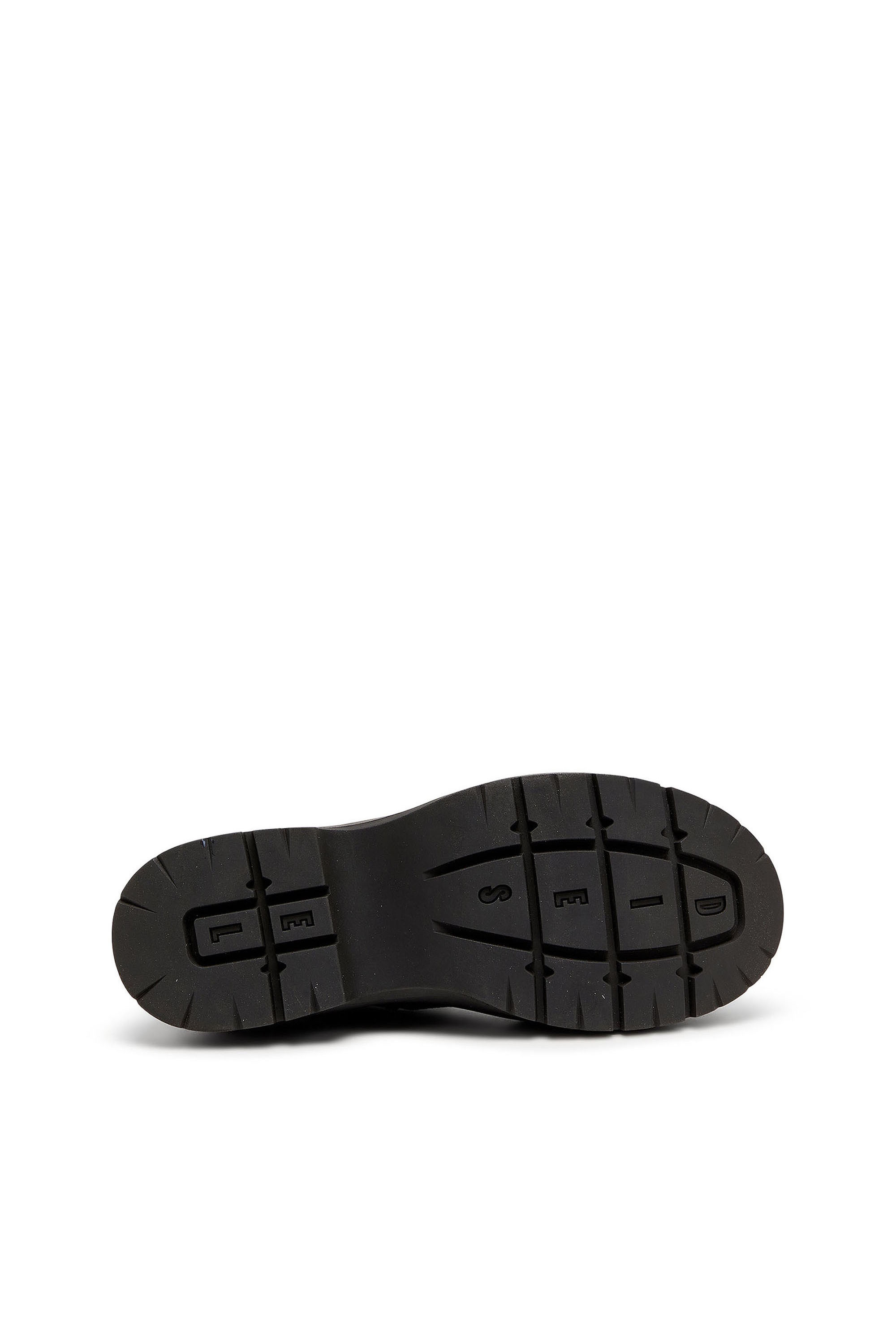 Diesel - D-DONALD ZIP MD, D-Donald - Botines de denim con suela de goma envolvente Hombre in Negro - 4