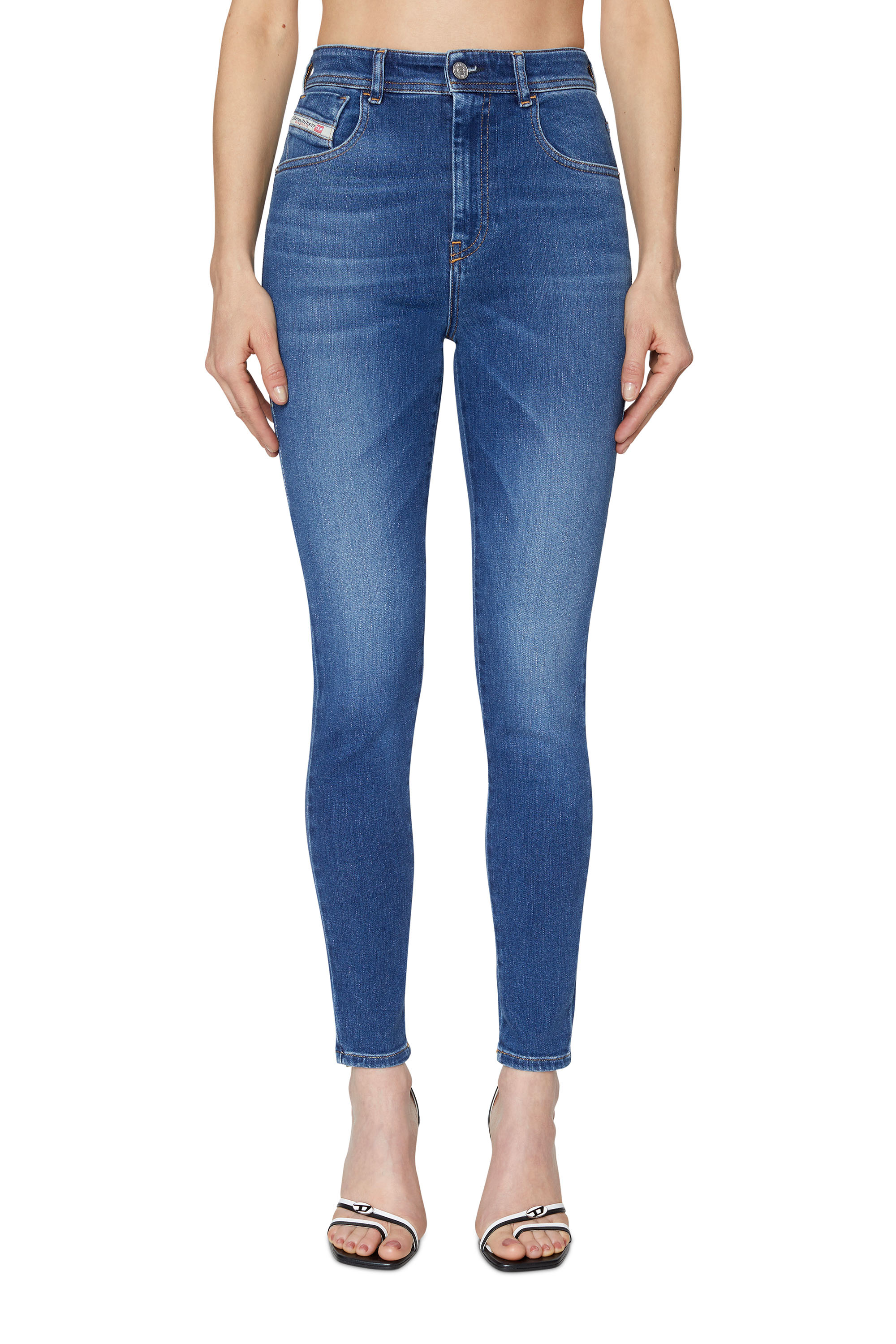 Diesel - Super skinny Jeans 1984 Slandy-High 09C21 Femme, Bleu moyen - Image 2