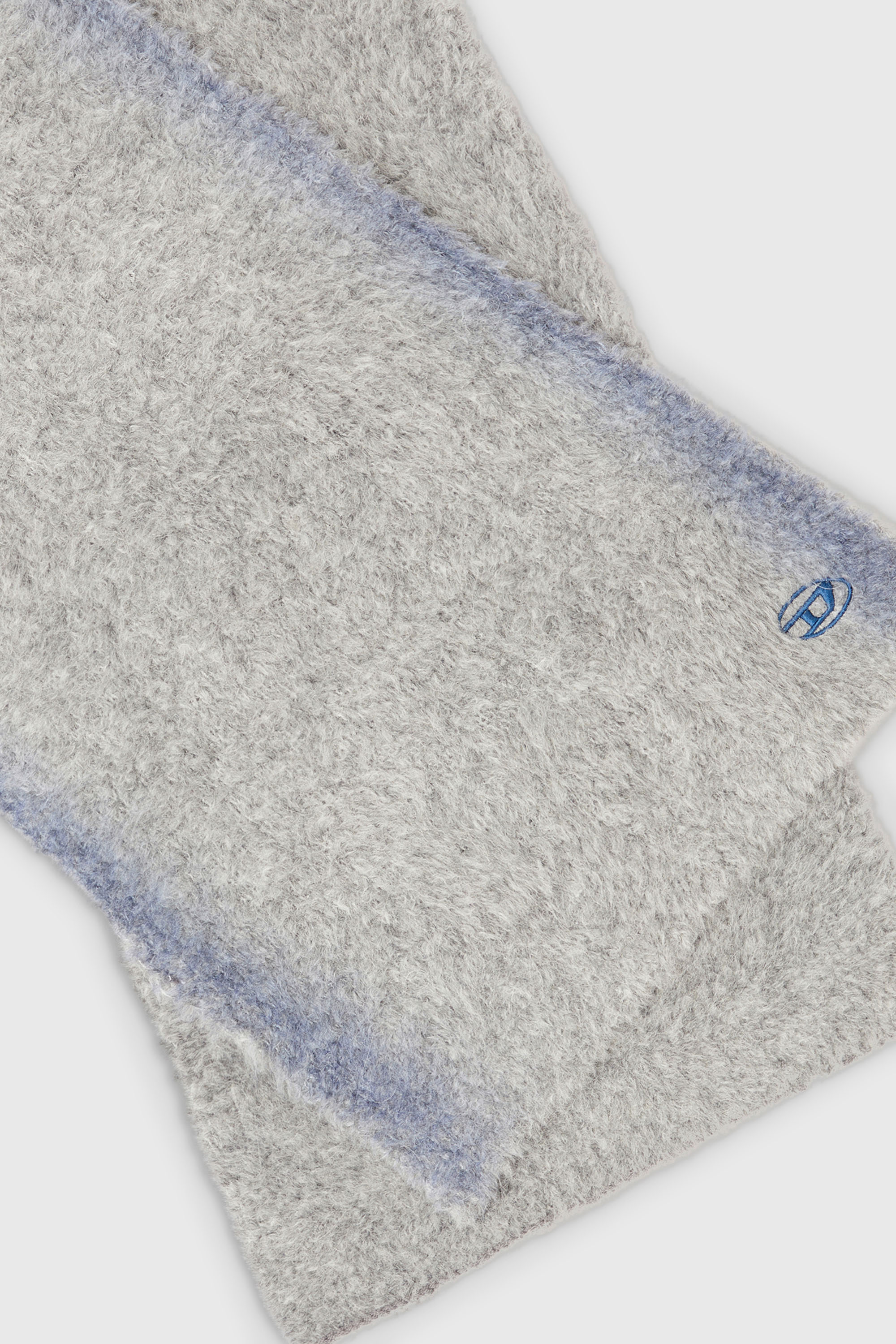 Diesel - K-RINO-SCARF, Unisex's Alpaca-blend scarf with sprayed effect in Grey - 3