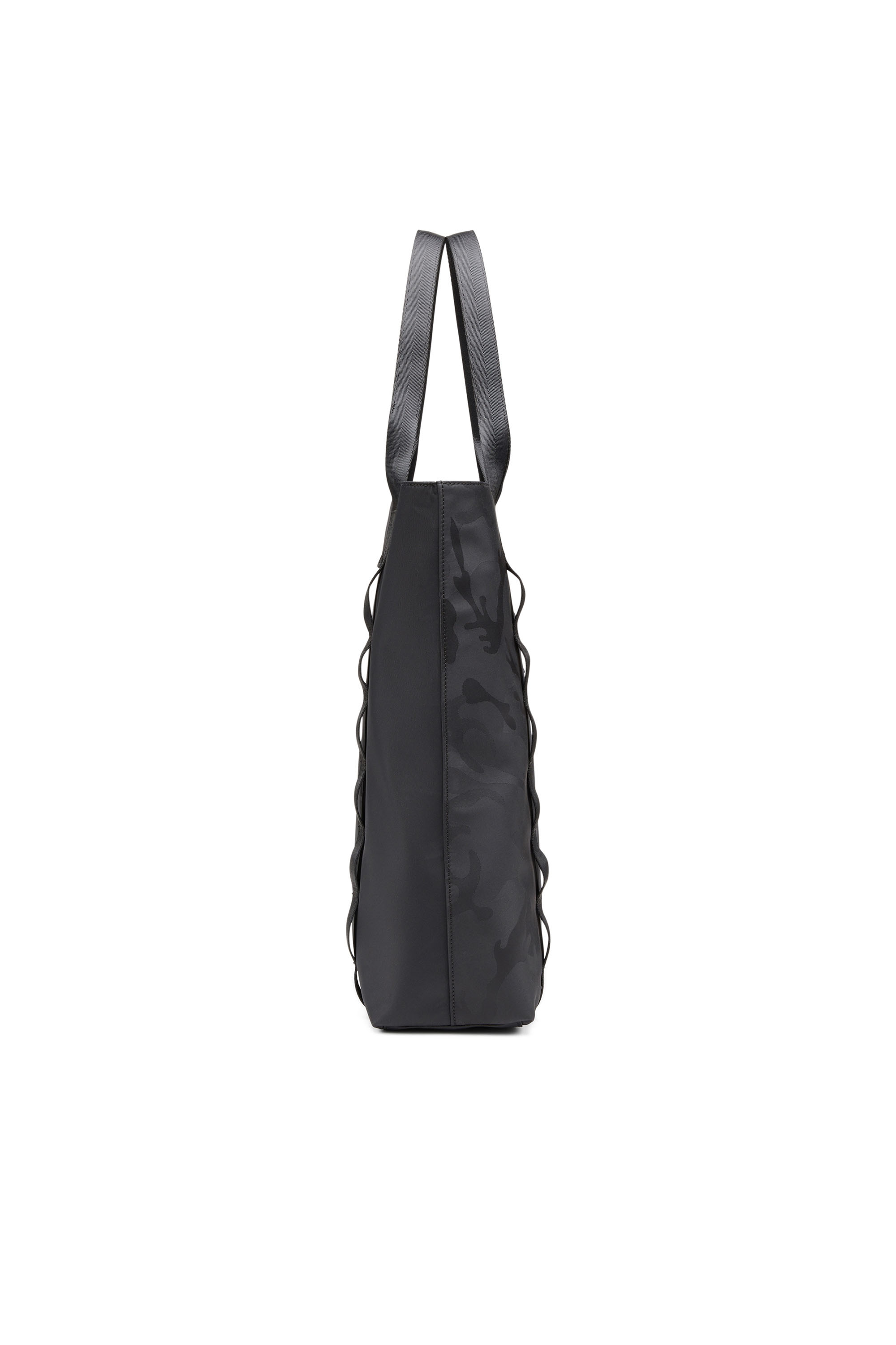 Diesel - DSRT TOTE, Dsrt-Bolso tote utility de nailon estampado Hombre in Negro - 3