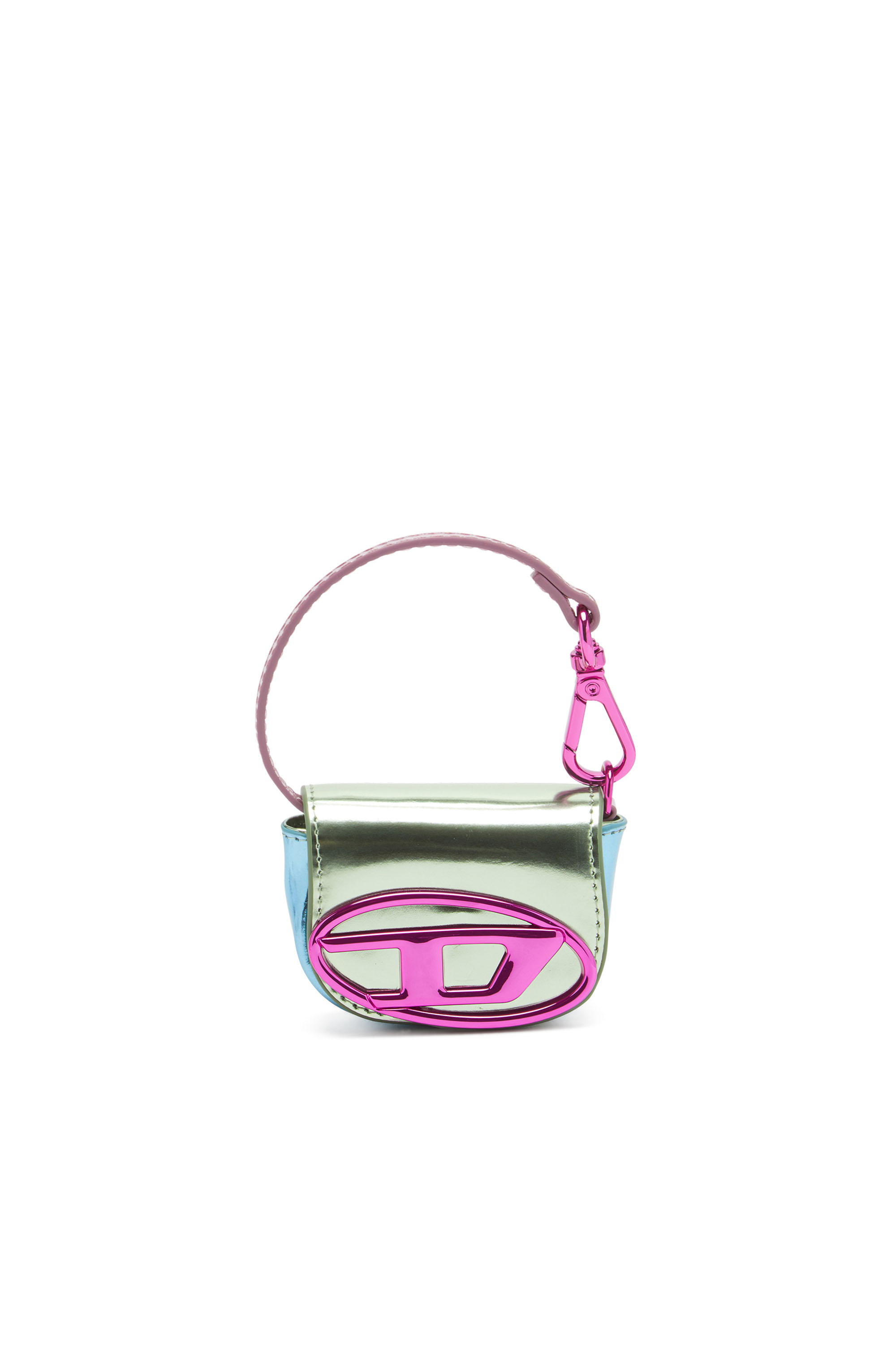 Women's Iconic bag charm in mirror leather | Green | Diesel