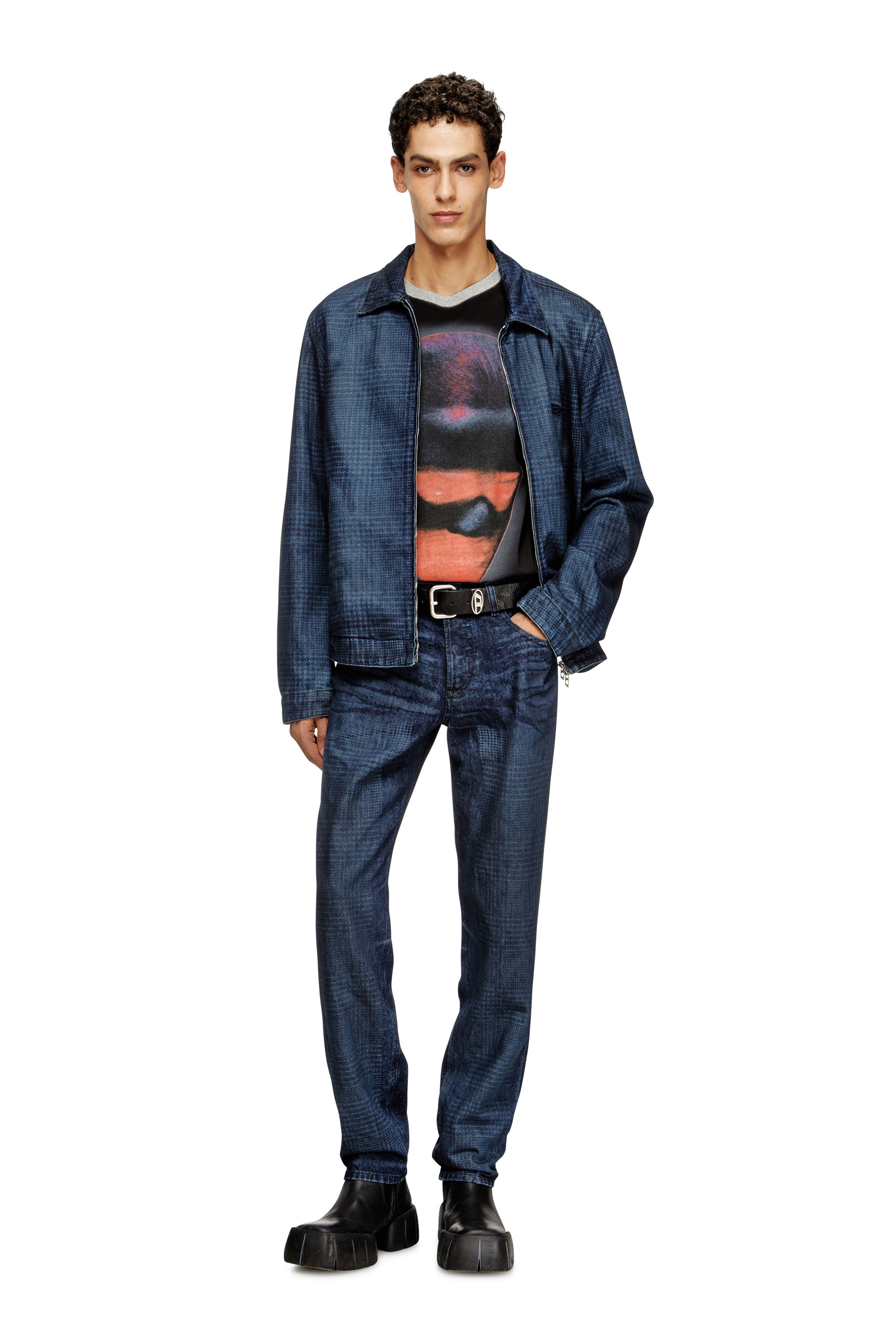Diesel - Regular Jeans 2023 D-Finitive 007CV Hombre, Azul Oscuro - 1