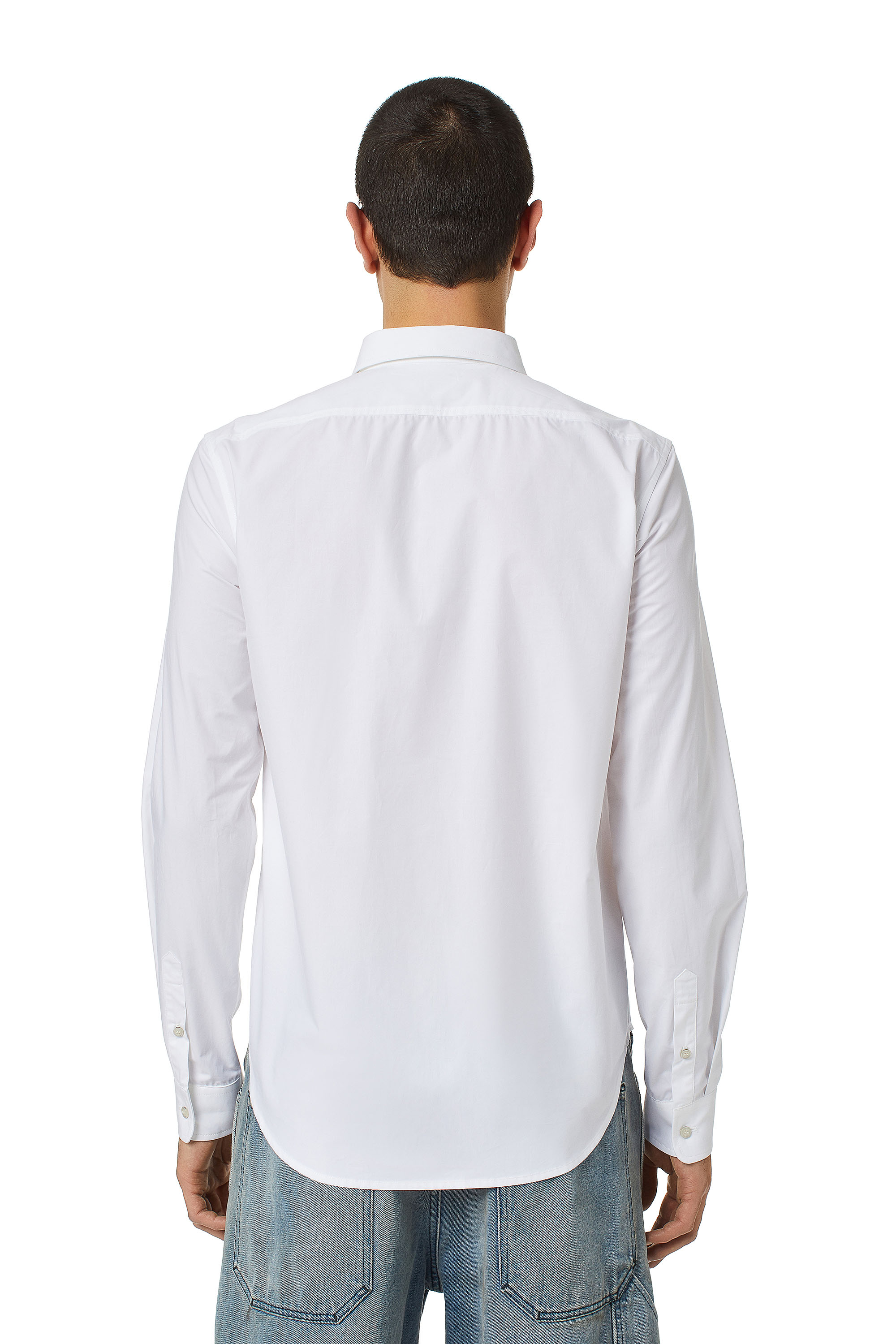 Diesel - S-BEN-CL, Camiseta en algod&oacute;n t&eacute;cnico Hombre in Blanco - 5