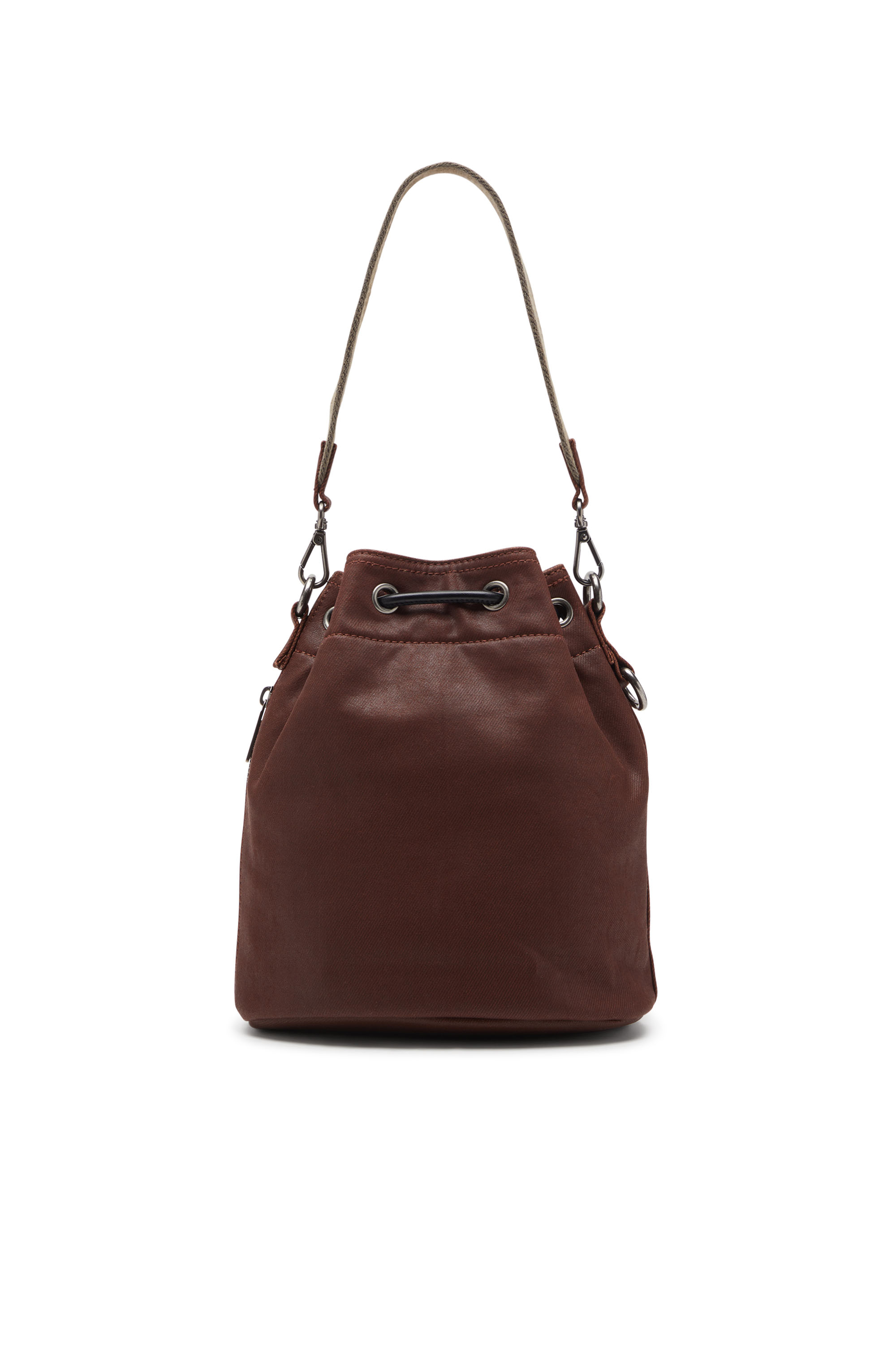 Diesel - MULTI-PKTS BUCKET X, Unisex's Multi-Pkts - Cotton bag with multiple pockets in Brown - 2