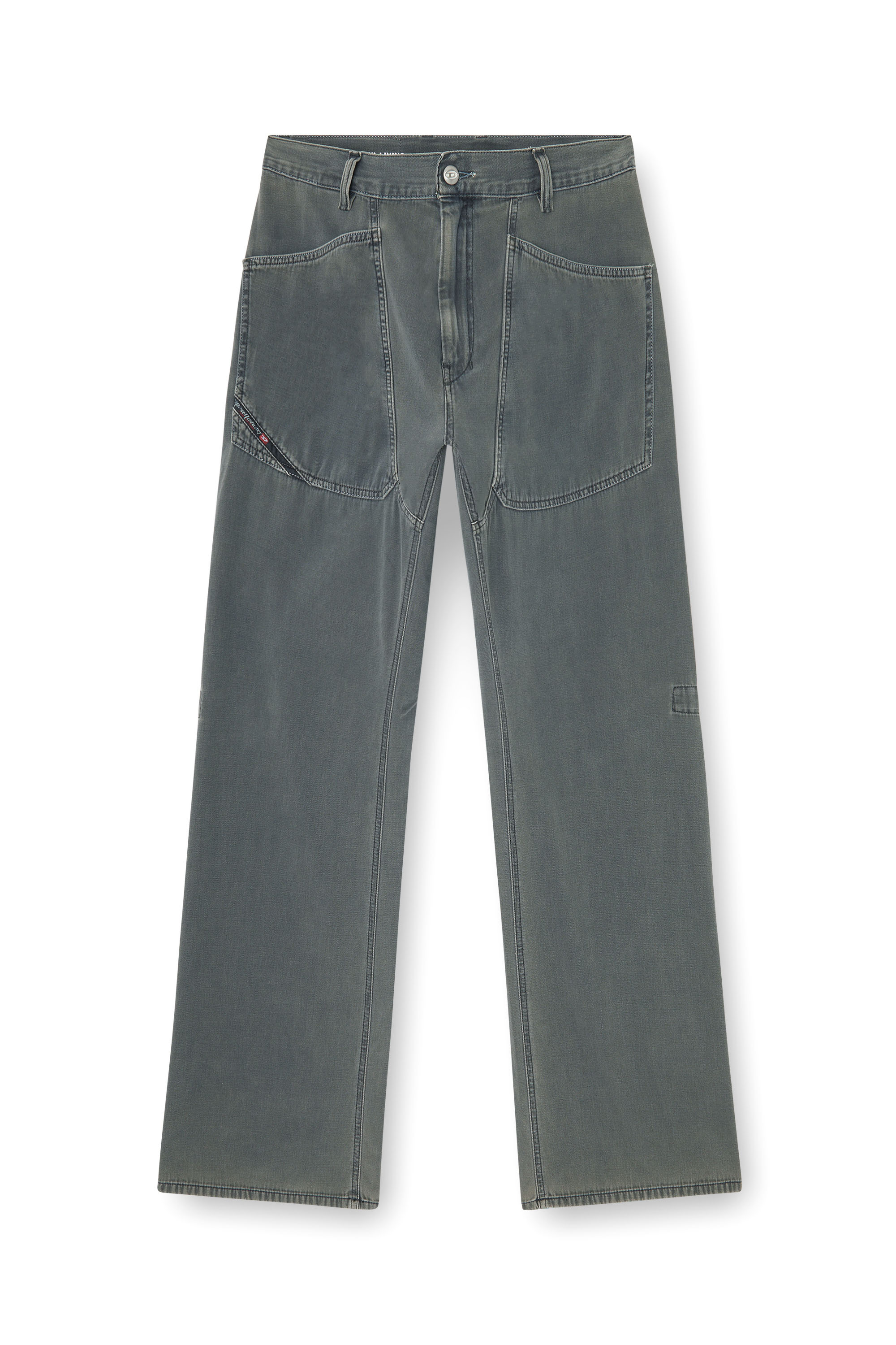 Diesel - Relaxed Jeans D-Zeta 068WR Hombre, Gris - 3