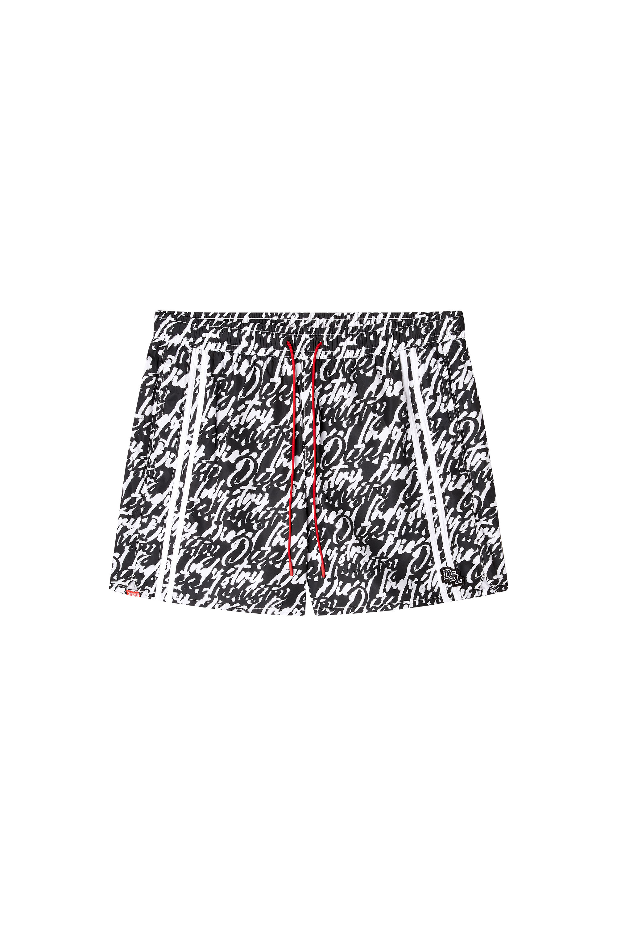 Diesel - SOCCER-41-D-POP, Male's Swim shorts with all-over logo print in null - 4