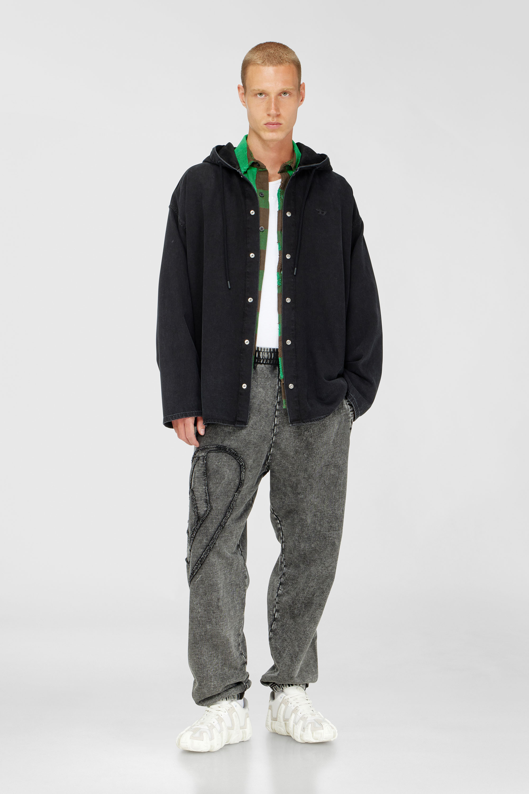 Organic cotton sweatpants with Oval D patch