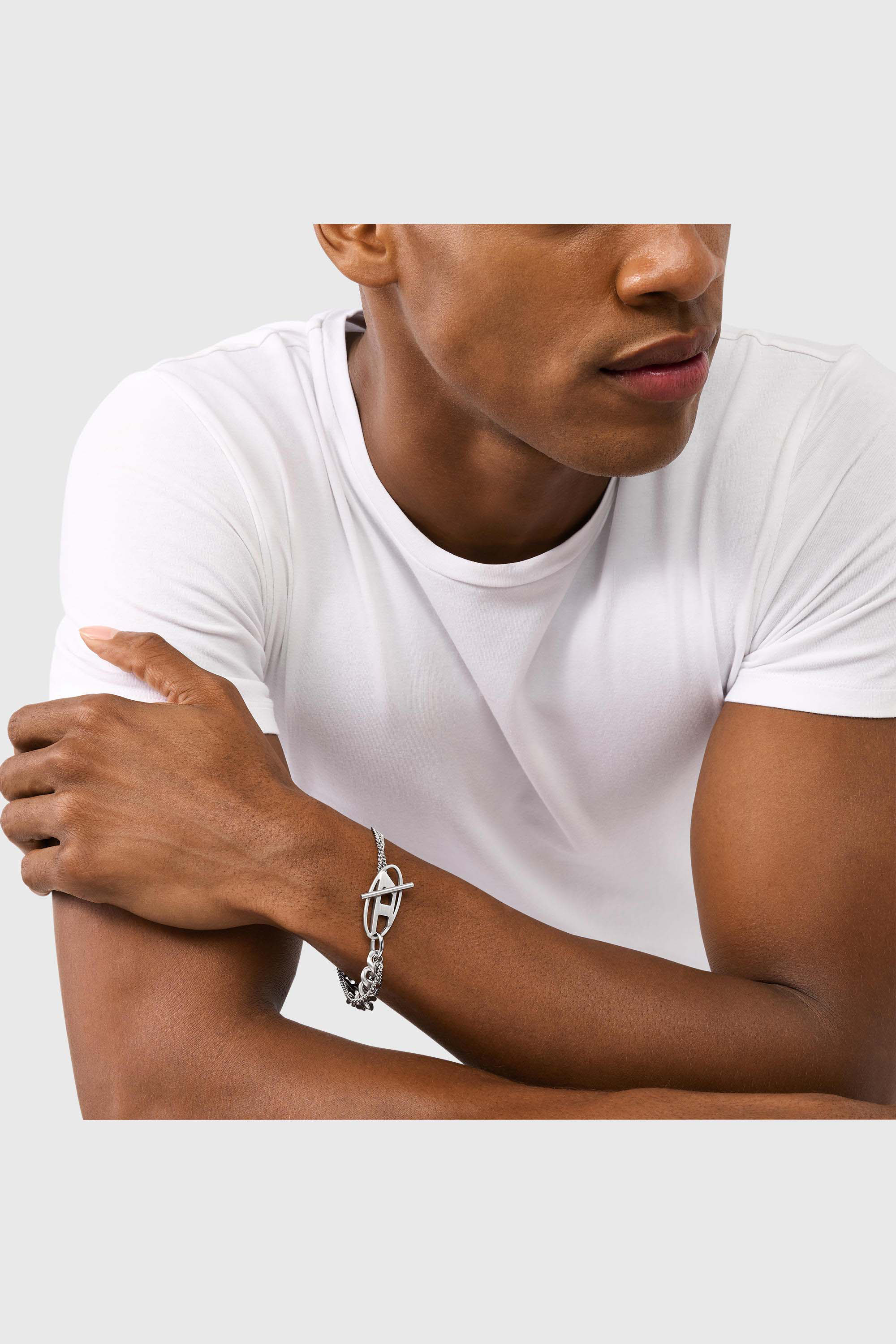 Diesel - DX1550040 JEWEL, Pulsera de cadena de acero inoxidable Unisex in Plateado - 4