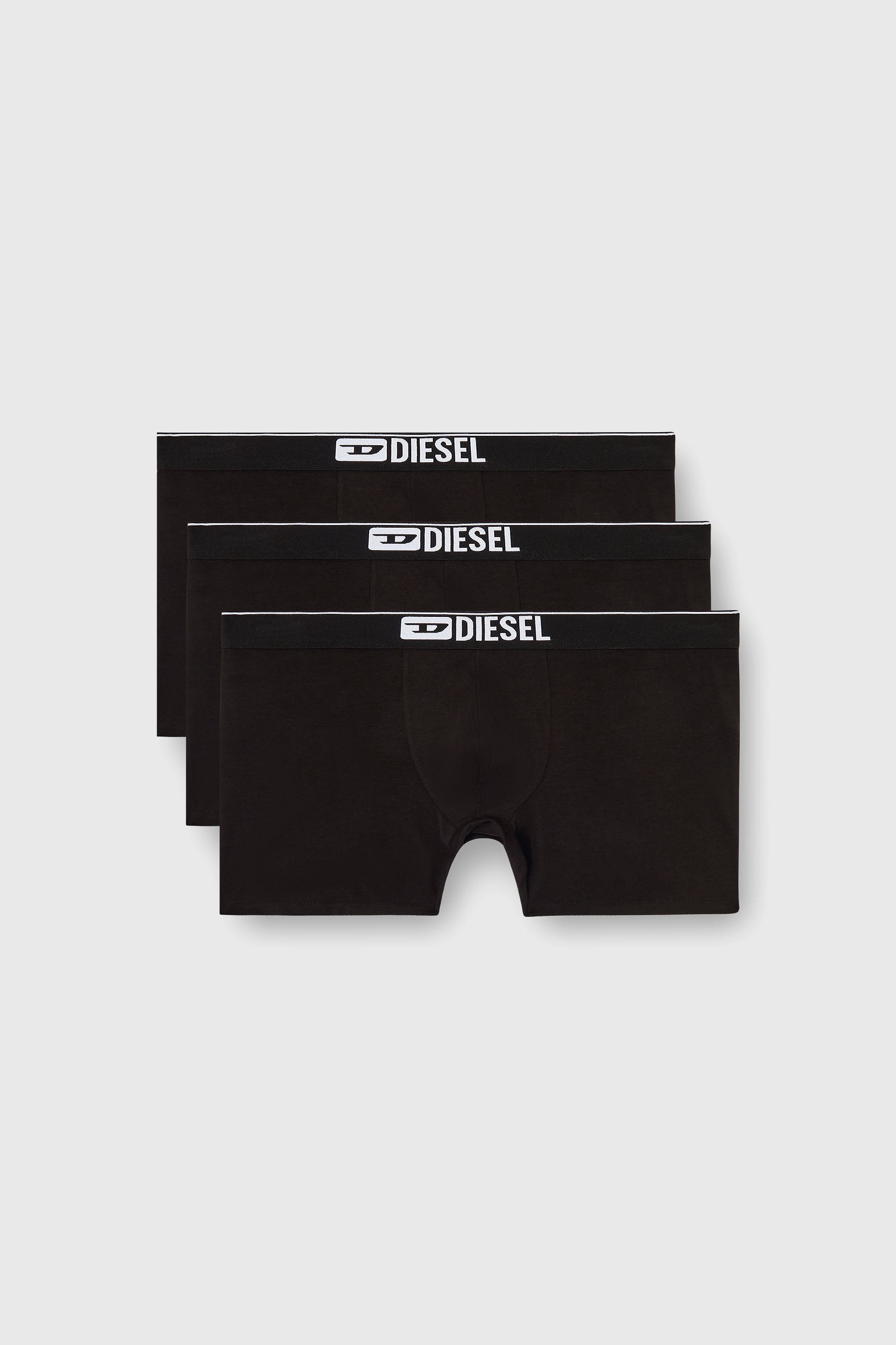 Diesel - MAX-3PACK, Male's Three-pack stretch cotton boxer briefs in Black - 1