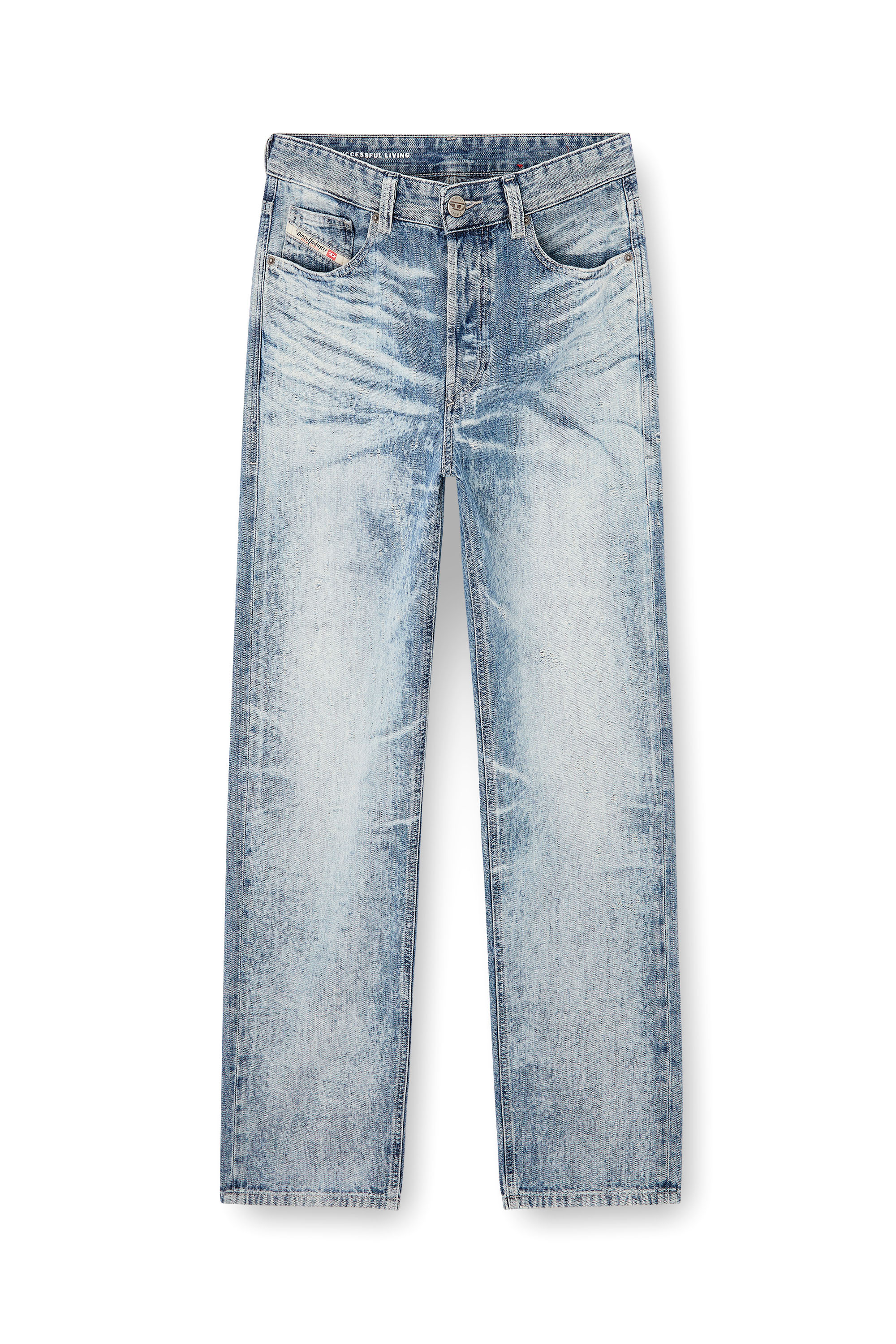 Diesel - Regular Jeans 2024 D-Macs 068TY Homme, Bleu Clair - Image 3