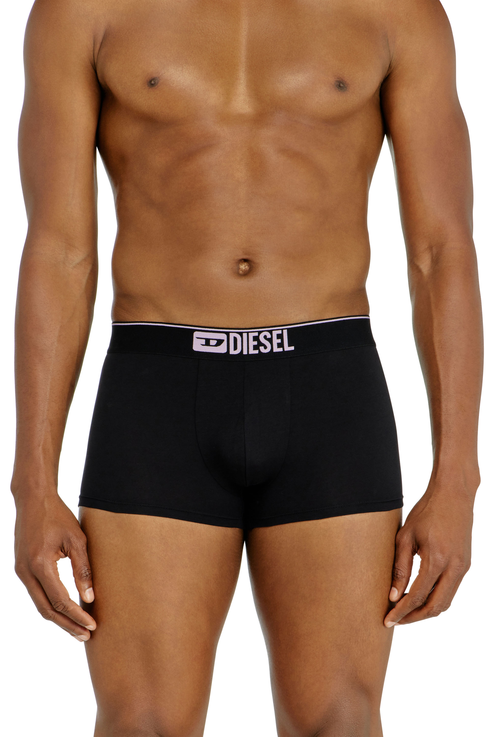 Diesel - UMBX-DAMIENTHREEPACK, Man's Three-pack of plain boxer briefs in Black - 1