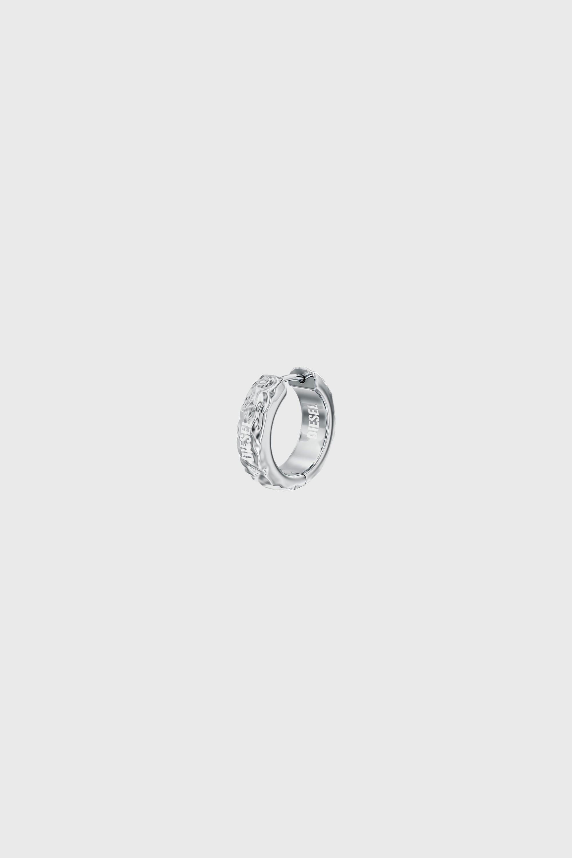 Diesel - DX1730040, Unisex's Stainless Steel Hoop Earring in Silver - 1