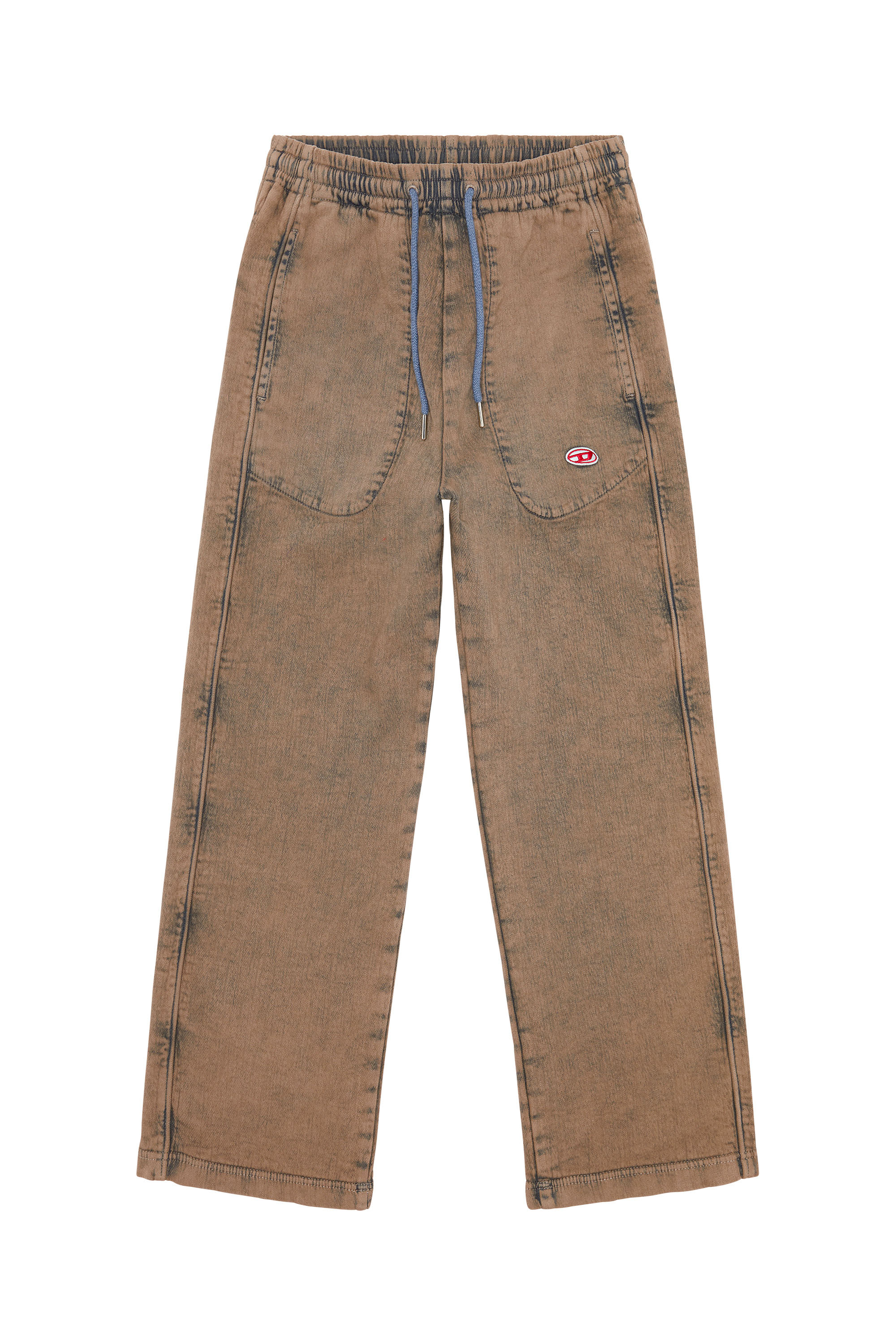 Diesel - Straight D-Martians Track Denim 09H04, Unisex's Straight D-Martians Track Denim in Light Brown - 2