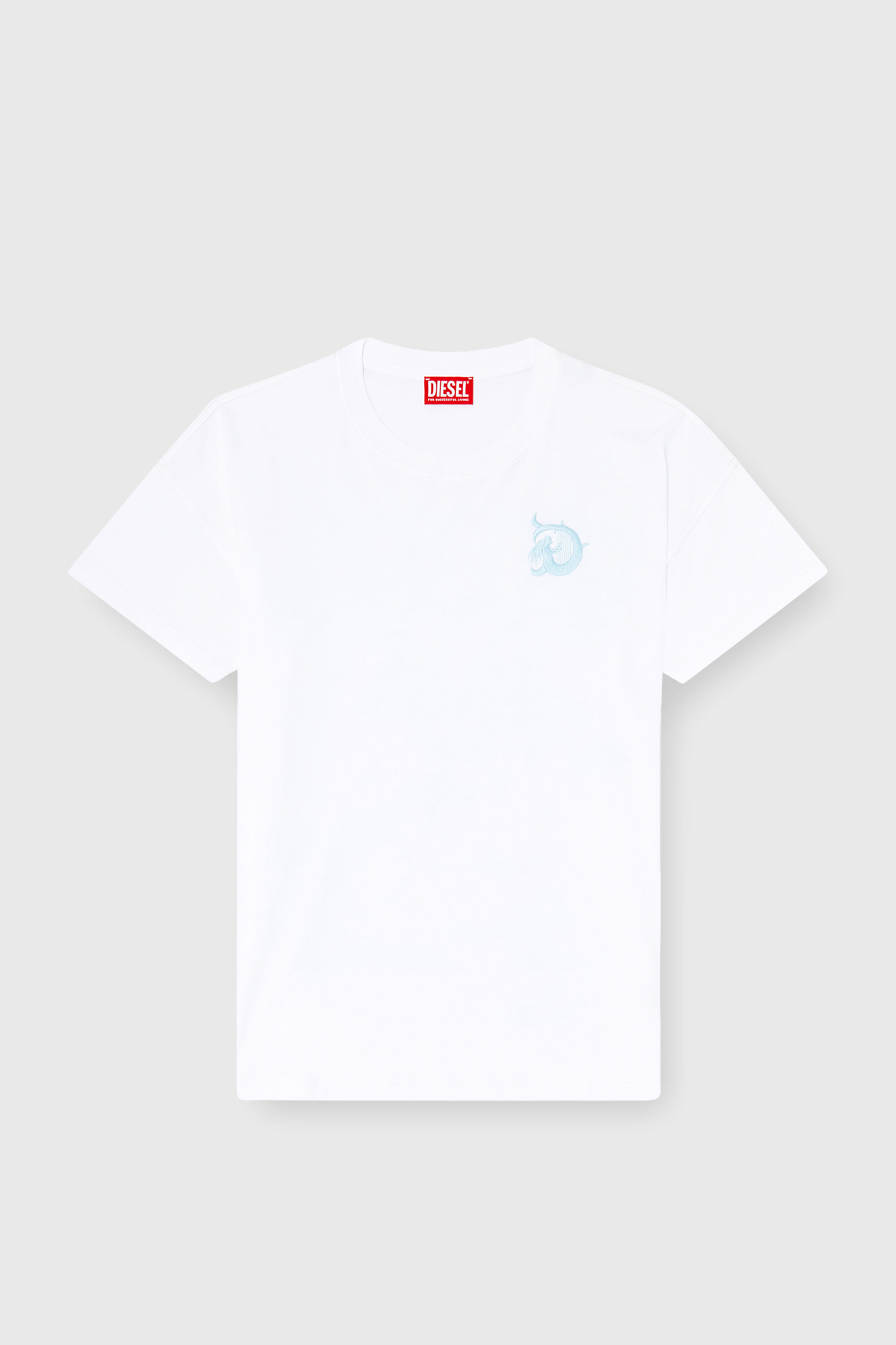 Diesel - T-BOXT-AA11, Camiseta de jersey con estampado flocado Hombre in Blanco - 2