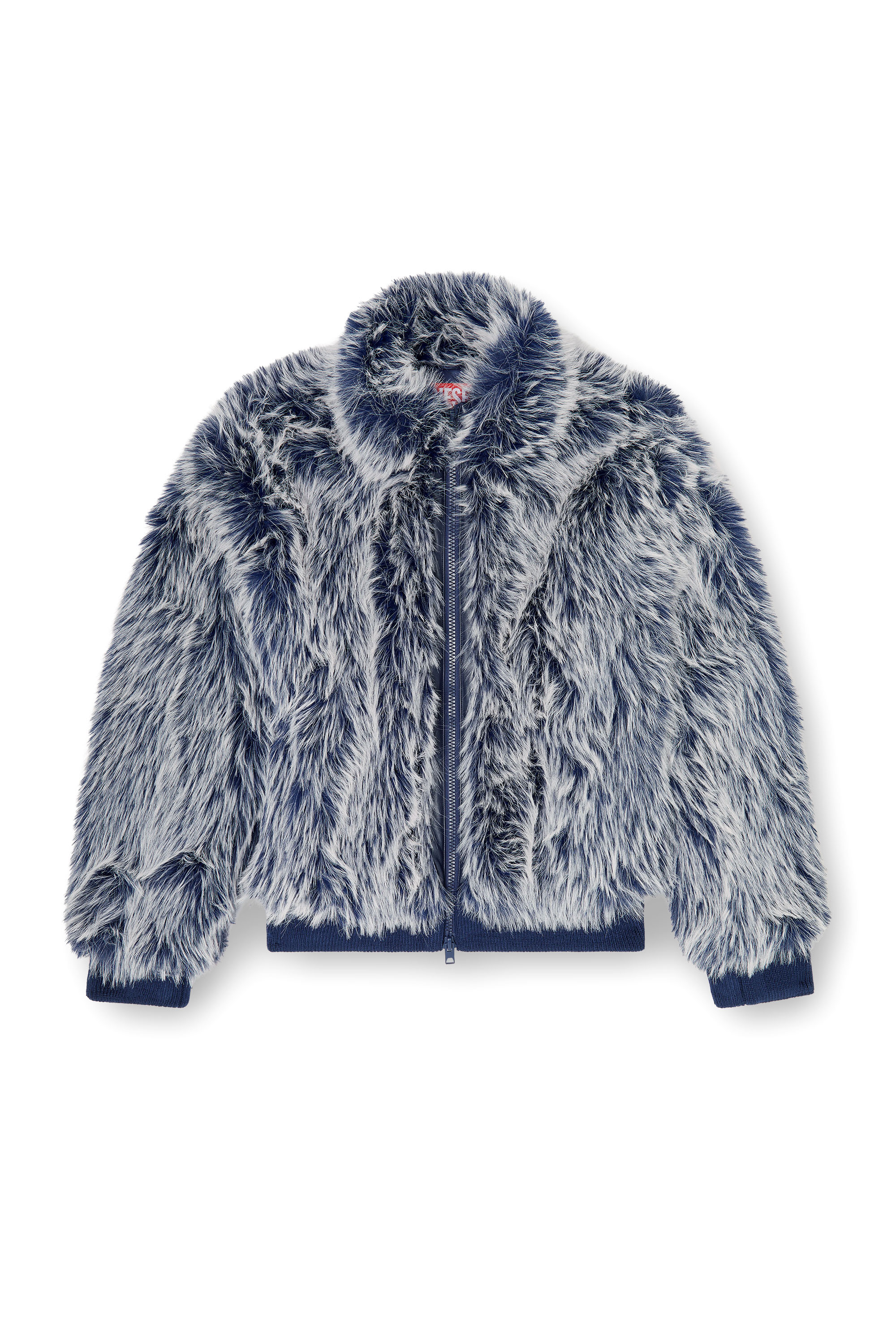 Diesel - W-VICTOR, Chaqueta de invierno shaggy Hombre in Azul marino - 3