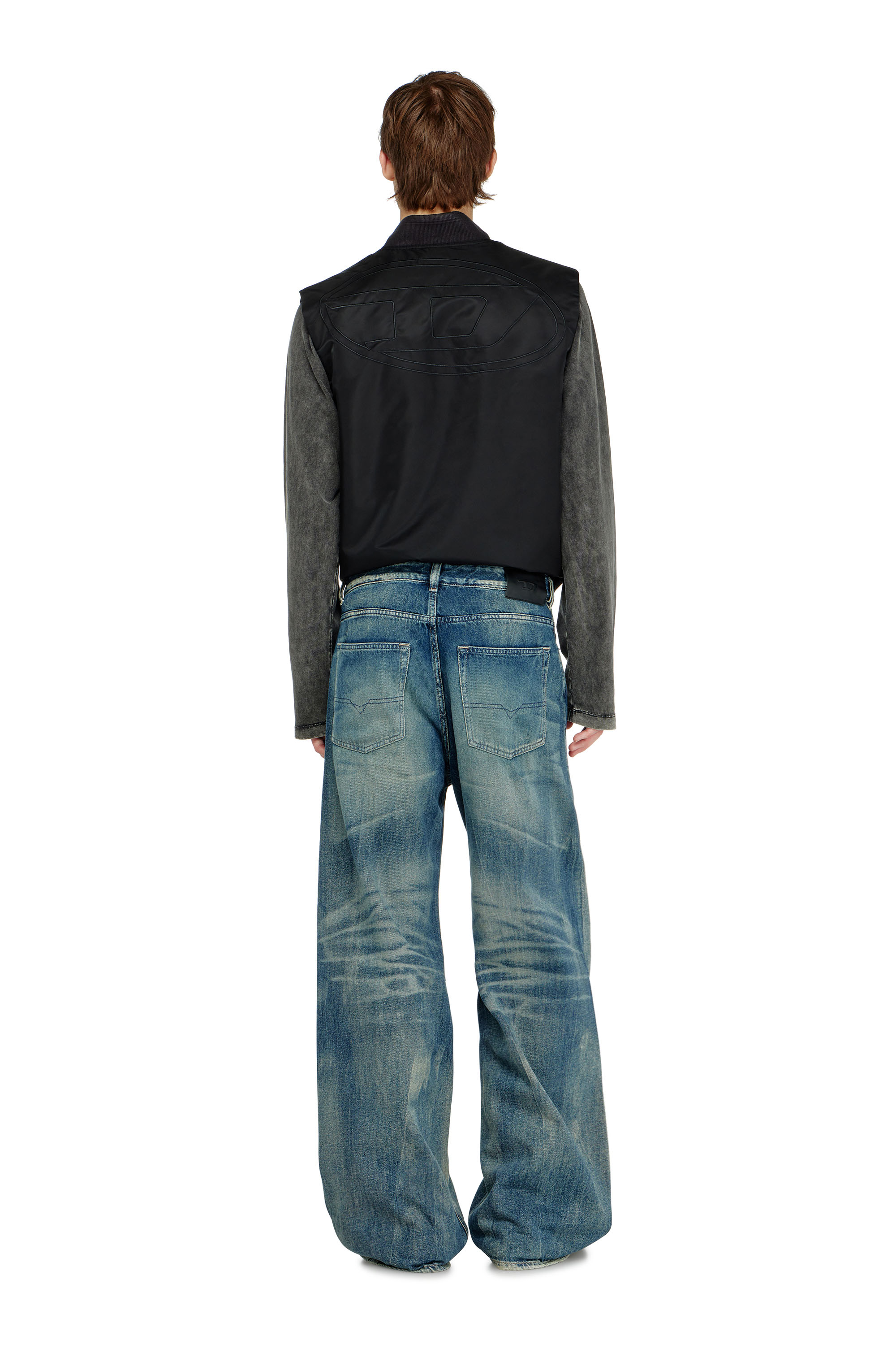 Diesel - Relaxed Jeans D-Rise 09P55 Homme, Bleu Fonc&eacute; - Image 3