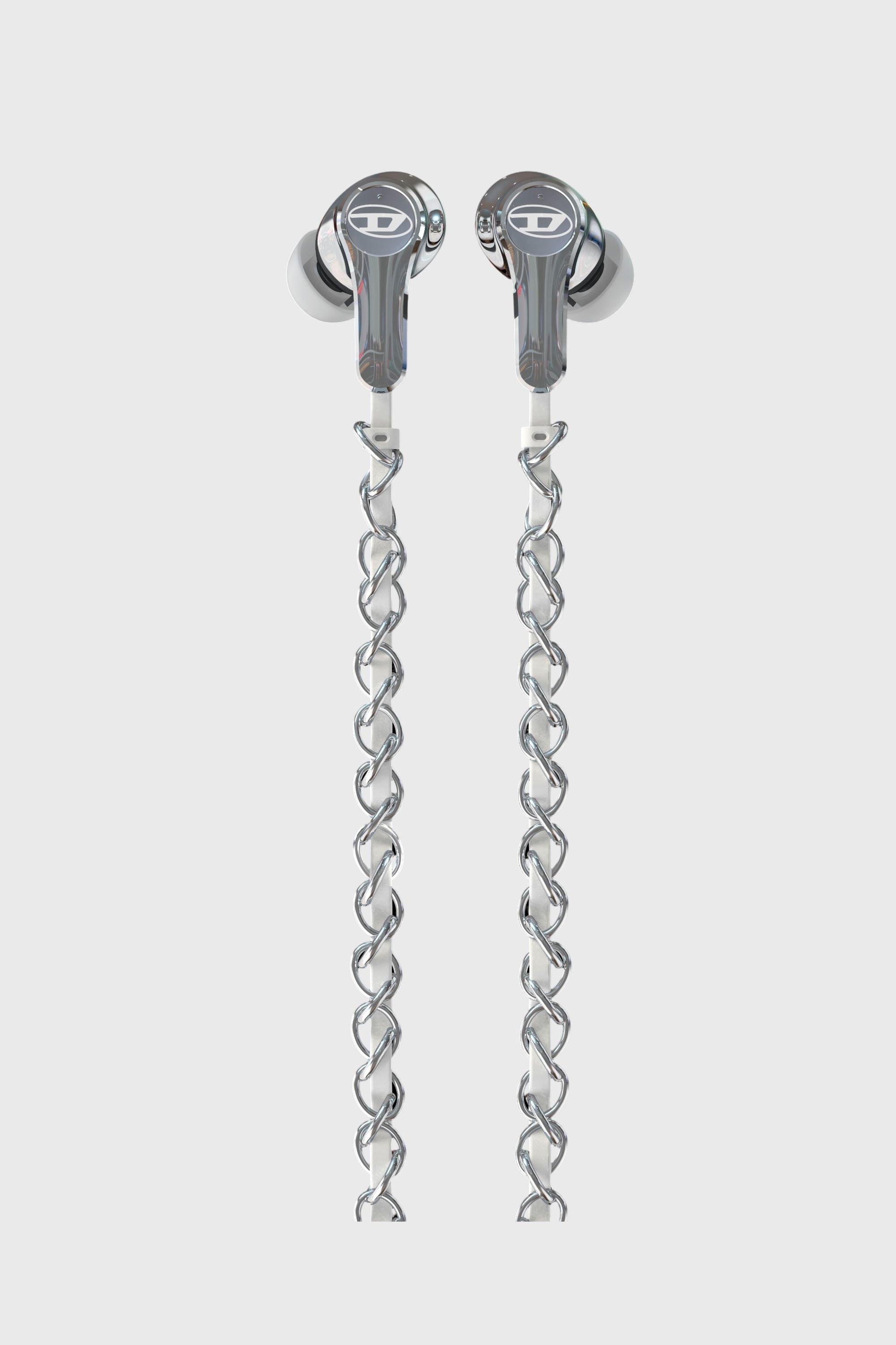 Wired Earbuds with USB-C in Silver | Diesel® US {{Country}}