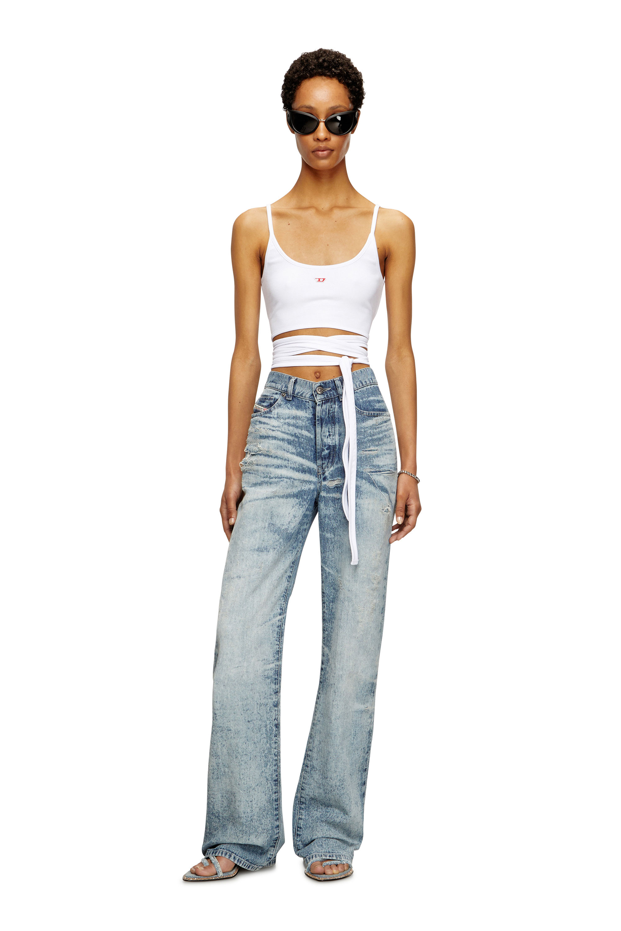 Diesel - Regular Jeans 1971 D-Sent 068TY Femme, Bleu Clair - Image 2