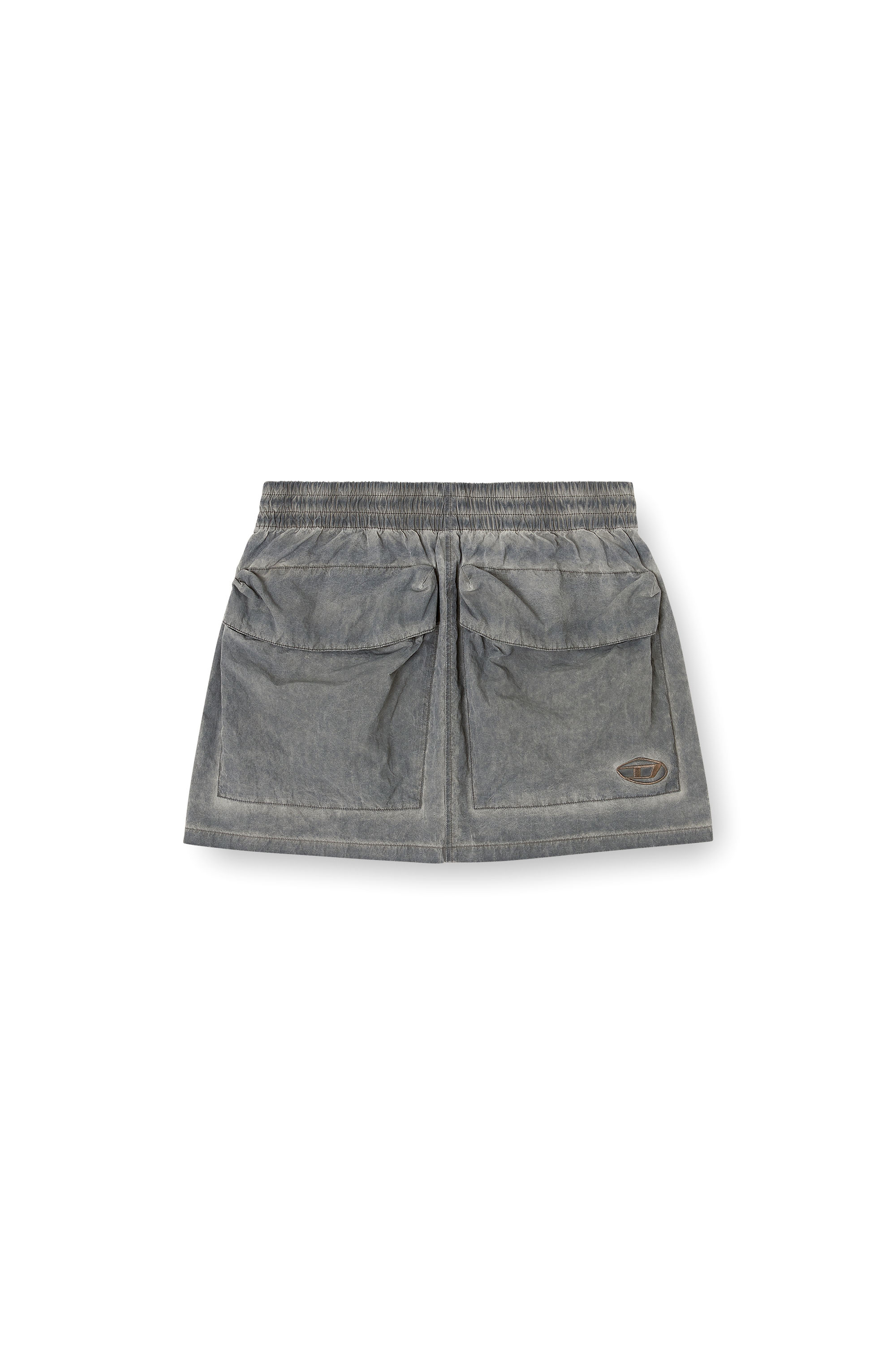 Diesel - O-CEAN-S1, Jupe mini en nylon avec maxi poches &agrave; rabat Femme in ToBeDefined - 2