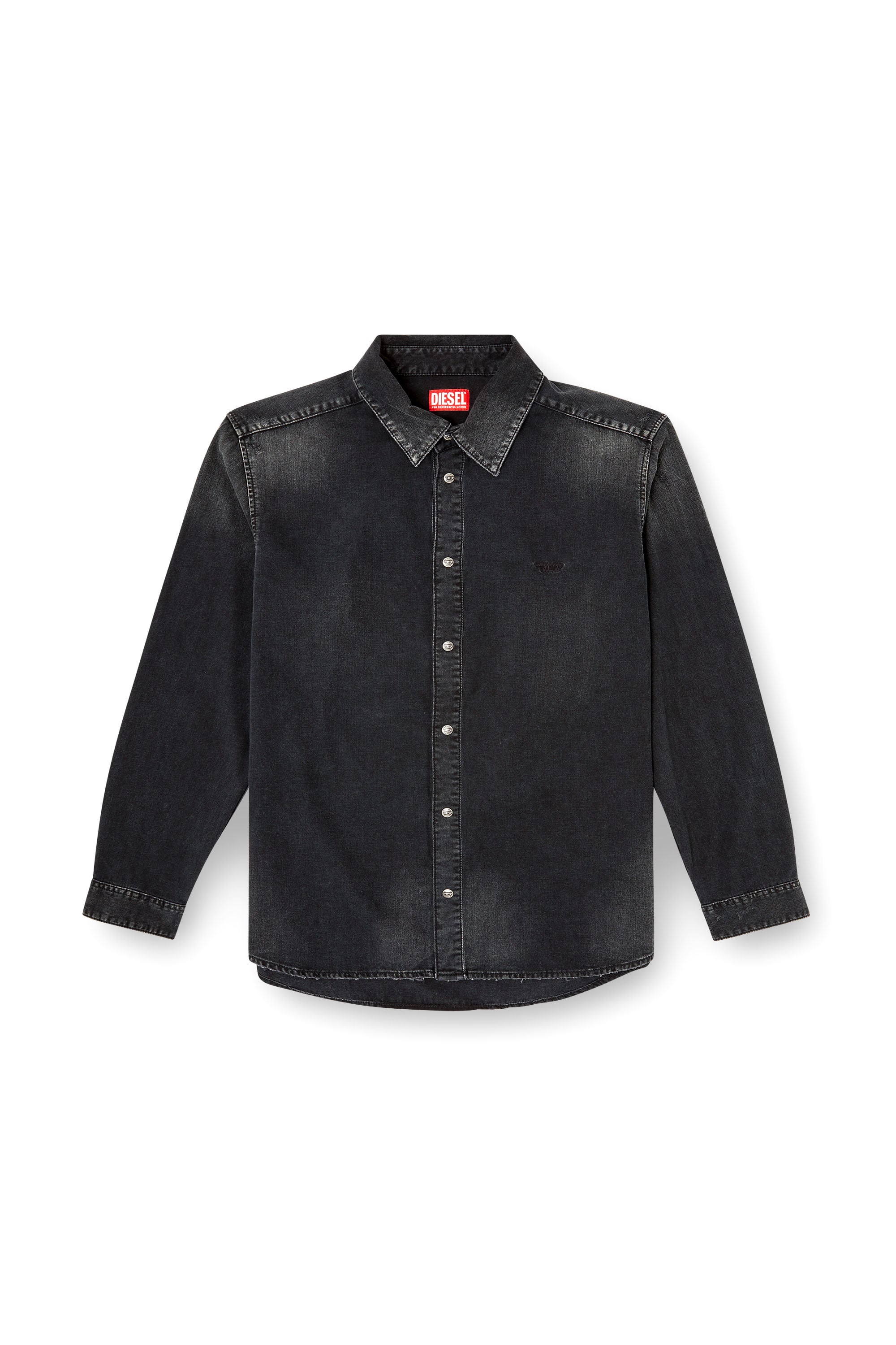 Diesel - D-SIMPLY, Chemise en denim &agrave; manches longues Homme in Noir - 2