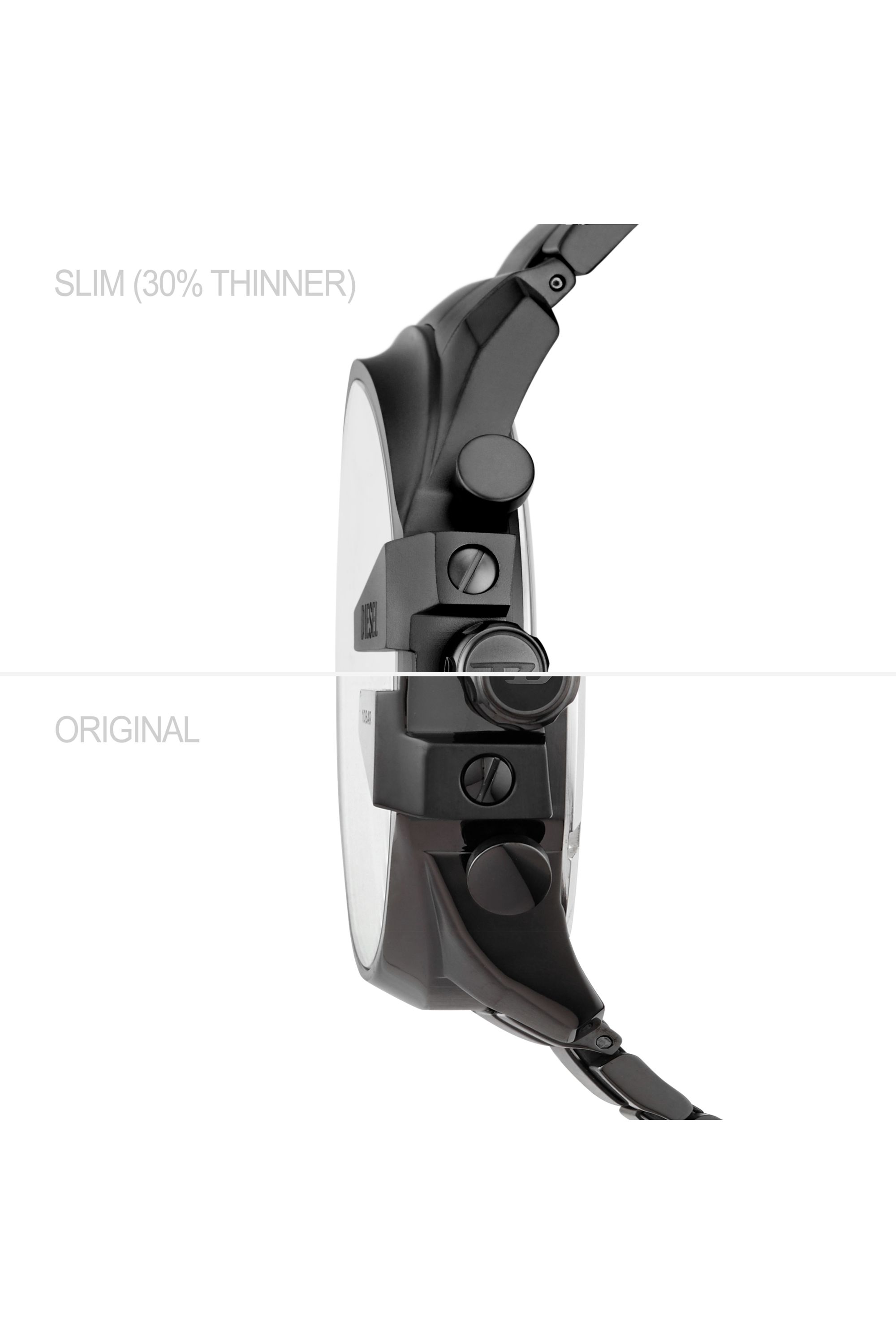 Diesel - DZ4676, Male's Mega Chief Slim stainless steel watch in Dark Grey - 2