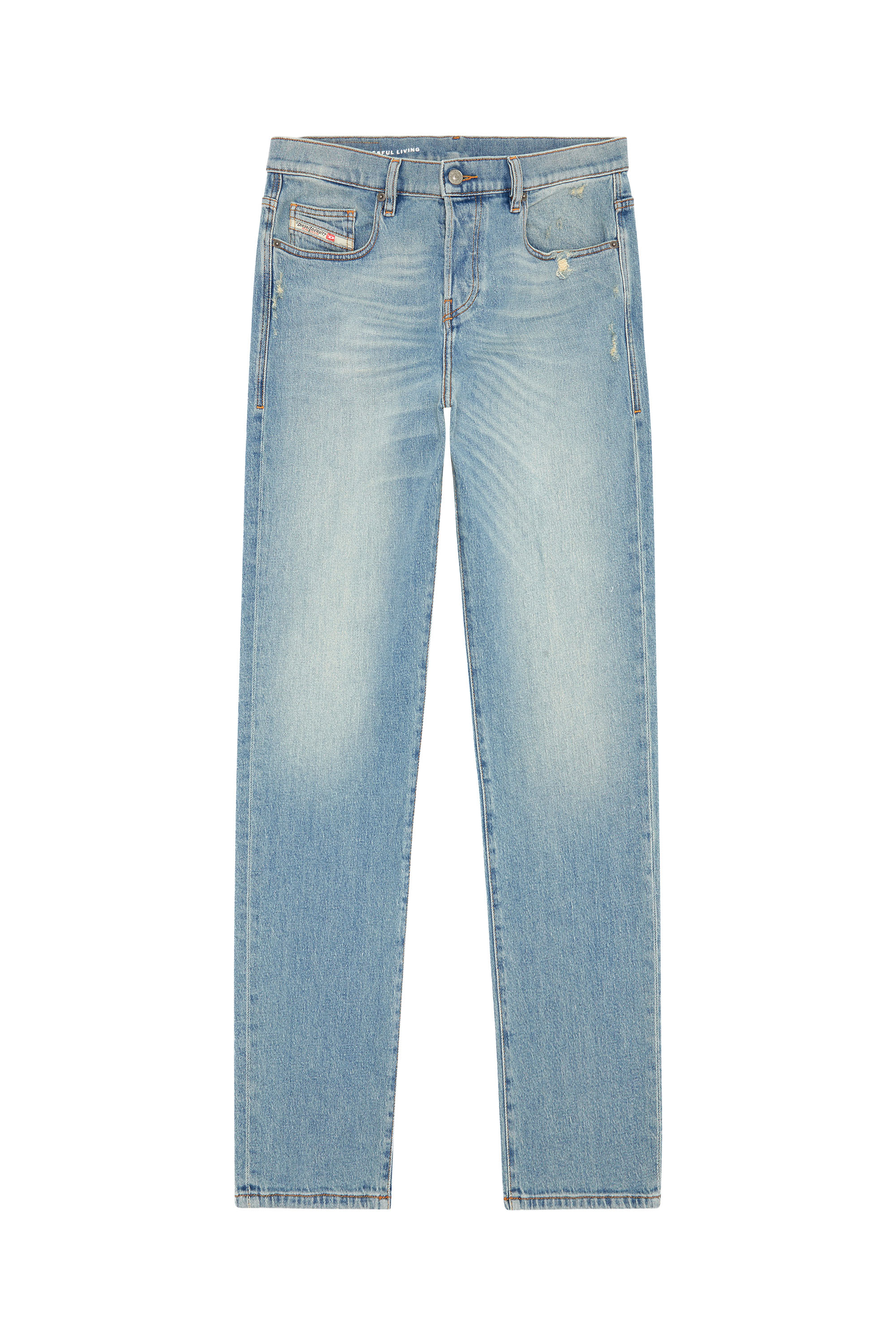 Diesel - Regular Jeans 2020 D-Viker 09H39 Homme, Bleu Clair - Image 2