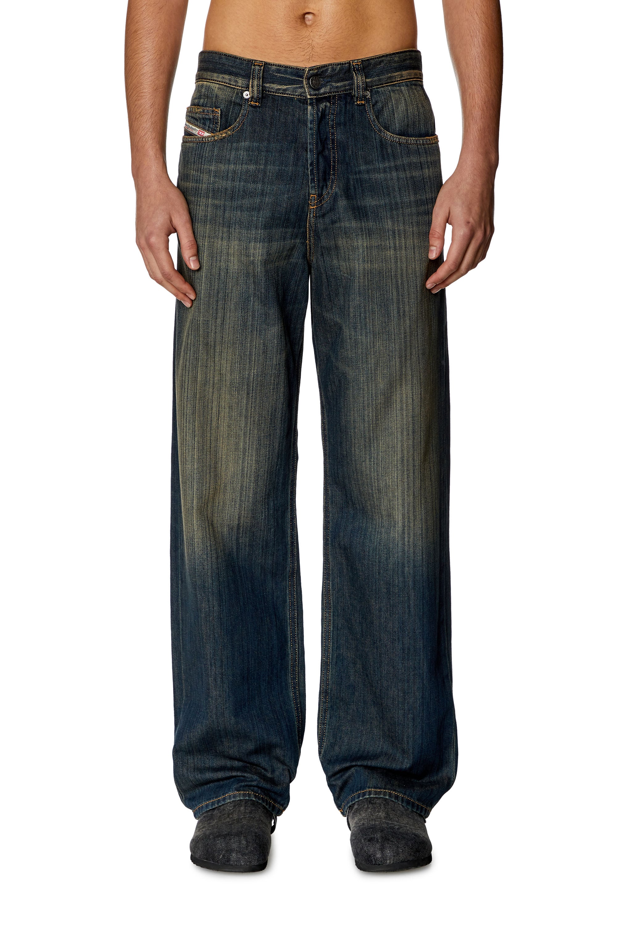 Men's Oversized Regular Jeans | Dark blue | Diesel 2001 D-Macro