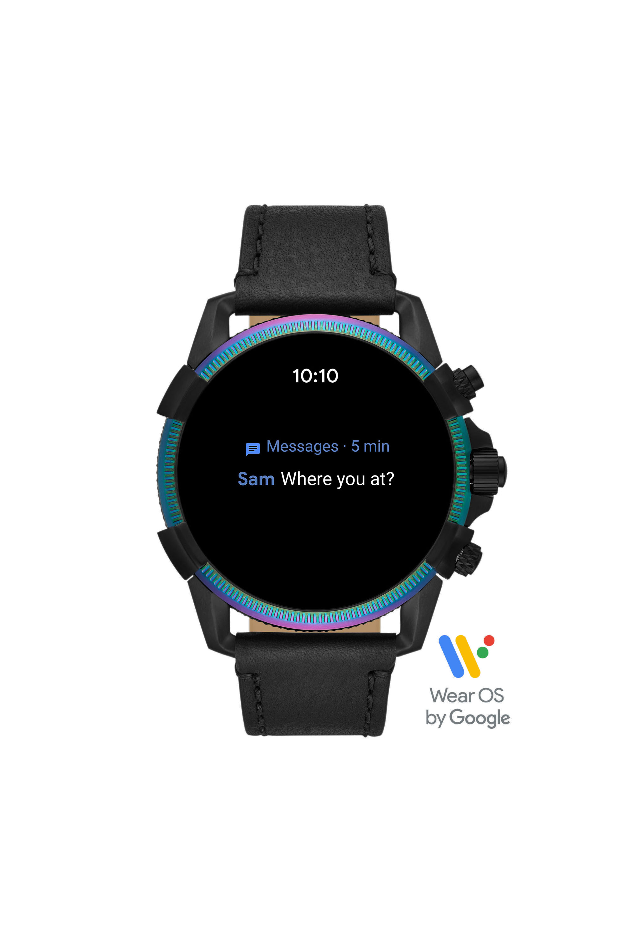 Diesel - DT2013, Smartwatch Full Guard 2.5: Piel negra Hombre in Negro - 5