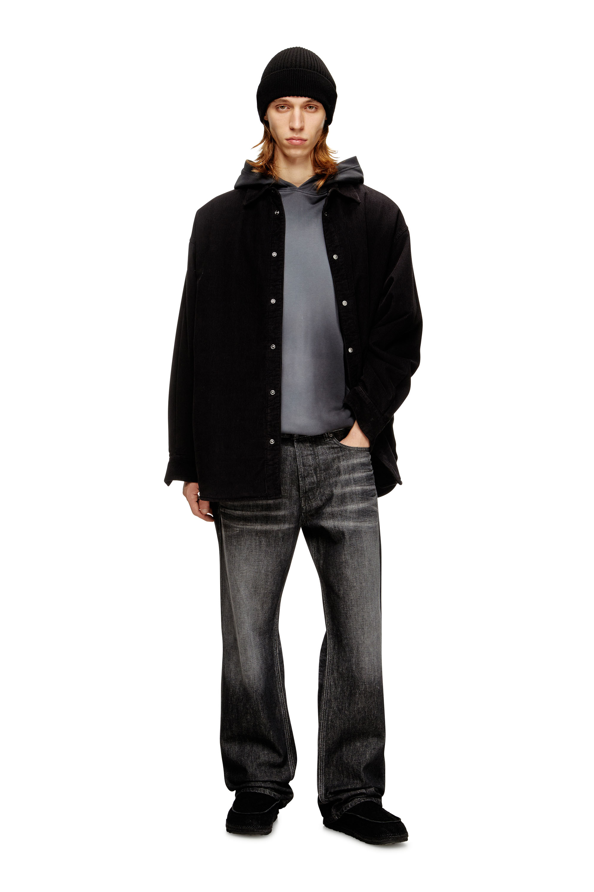 Diesel - S-BAGGY-PADD-HGBK, Chemise en coton avec broderie Oval D Homme in ToBeDefined - 2