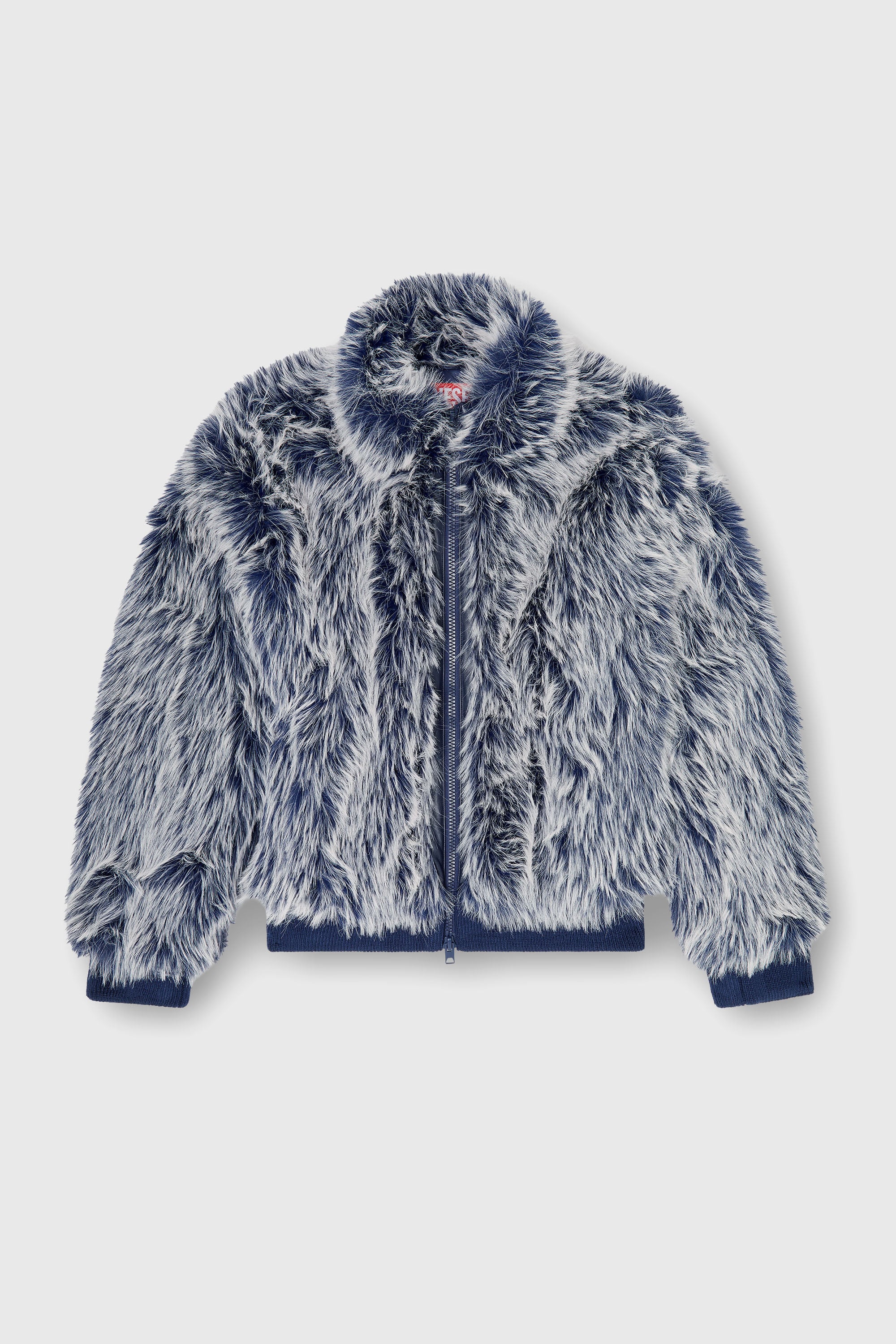 Diesel - W-VICTOR, Chaqueta de invierno shaggy Hombre in Azul marino - 2