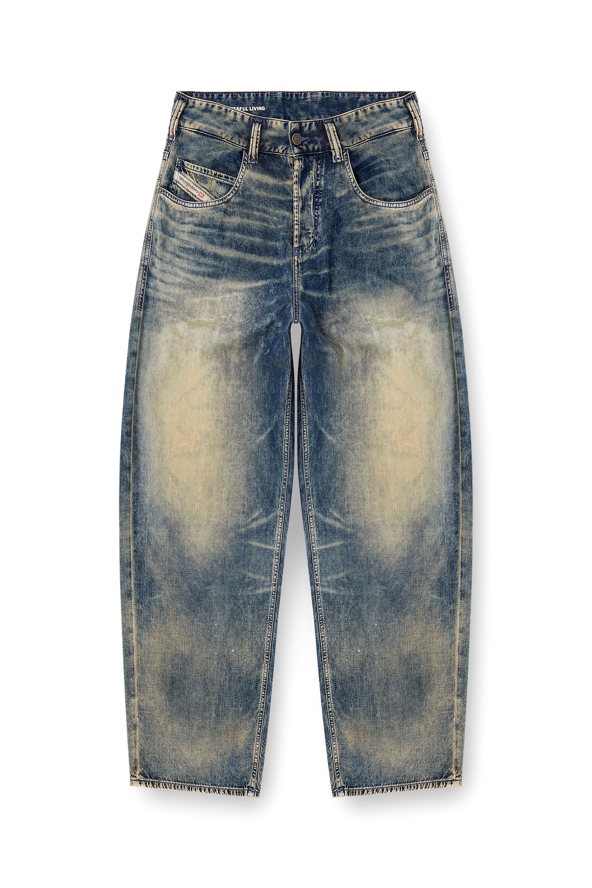 Diesel - Relaxed Jeans 1997 D-Enim-M 0CEBB Homme, Bleu moyen - Image 3