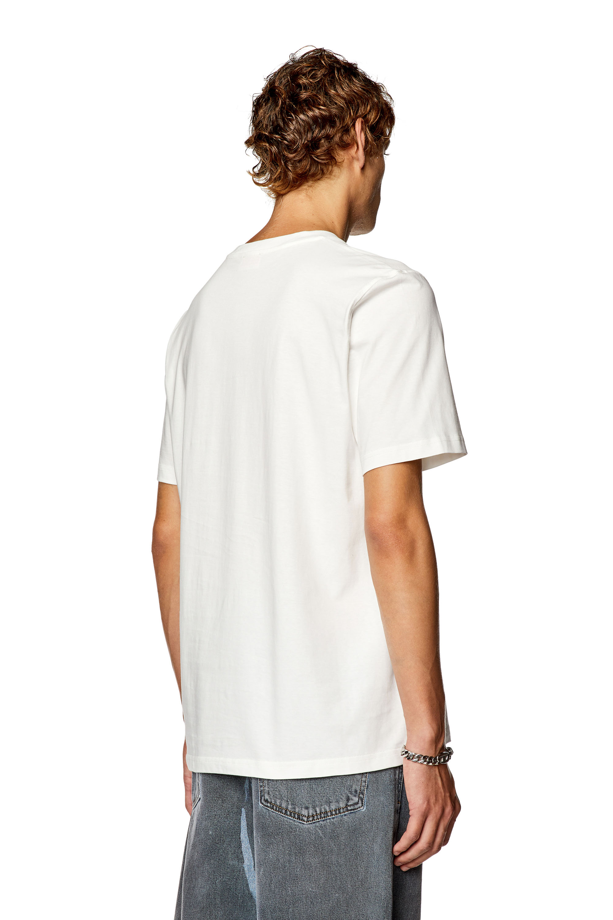 Men's T-shirt with Diesel bag print | White | Diesel