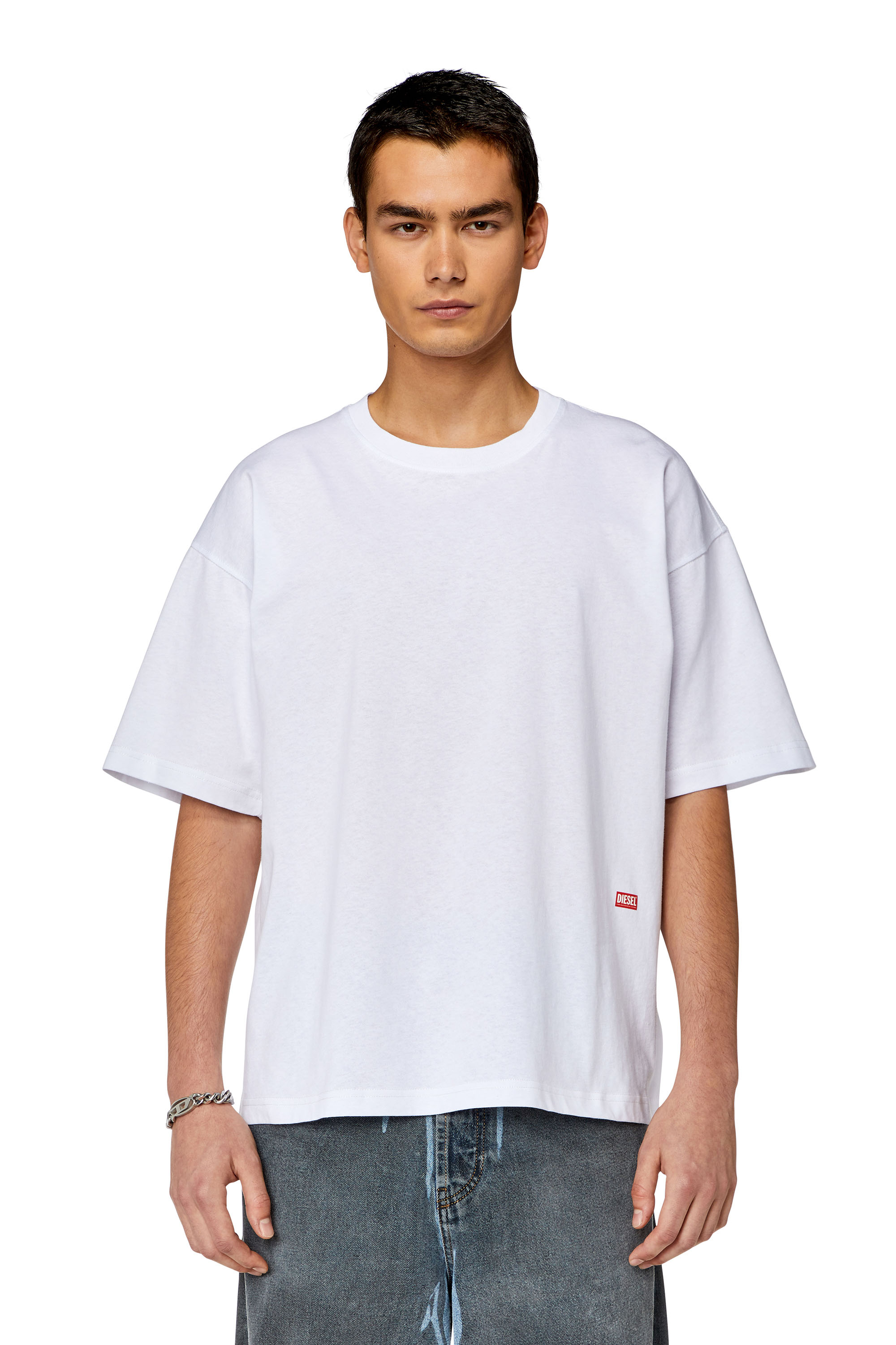 Diesel - T-BOXT-N11, Man's T-shirt with photo print logo in White - 4