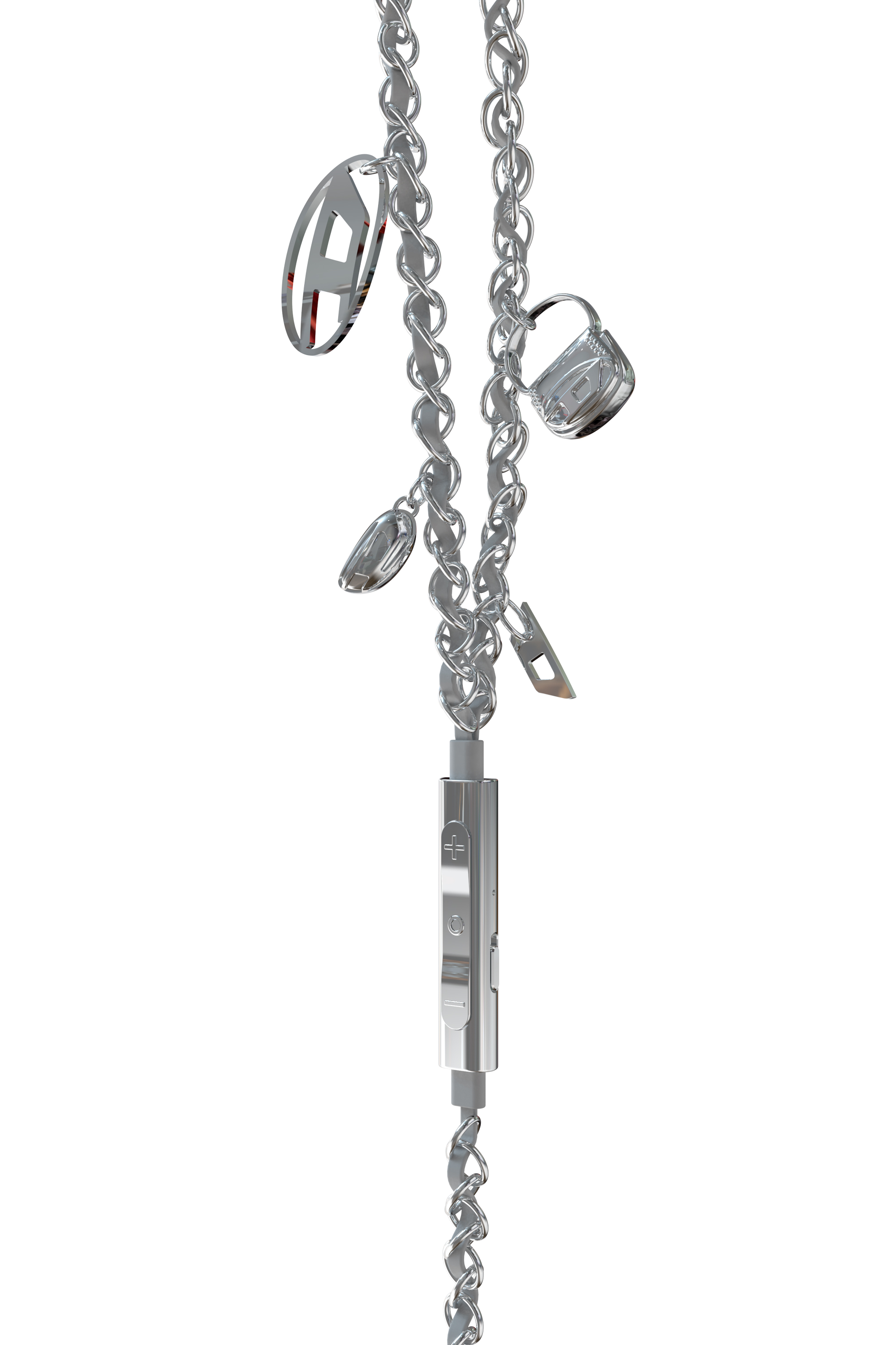 Wired Earbuds with USB-C in Silver | Diesel® US Wired Earbuds with USB-C in Silver | Diesel® US