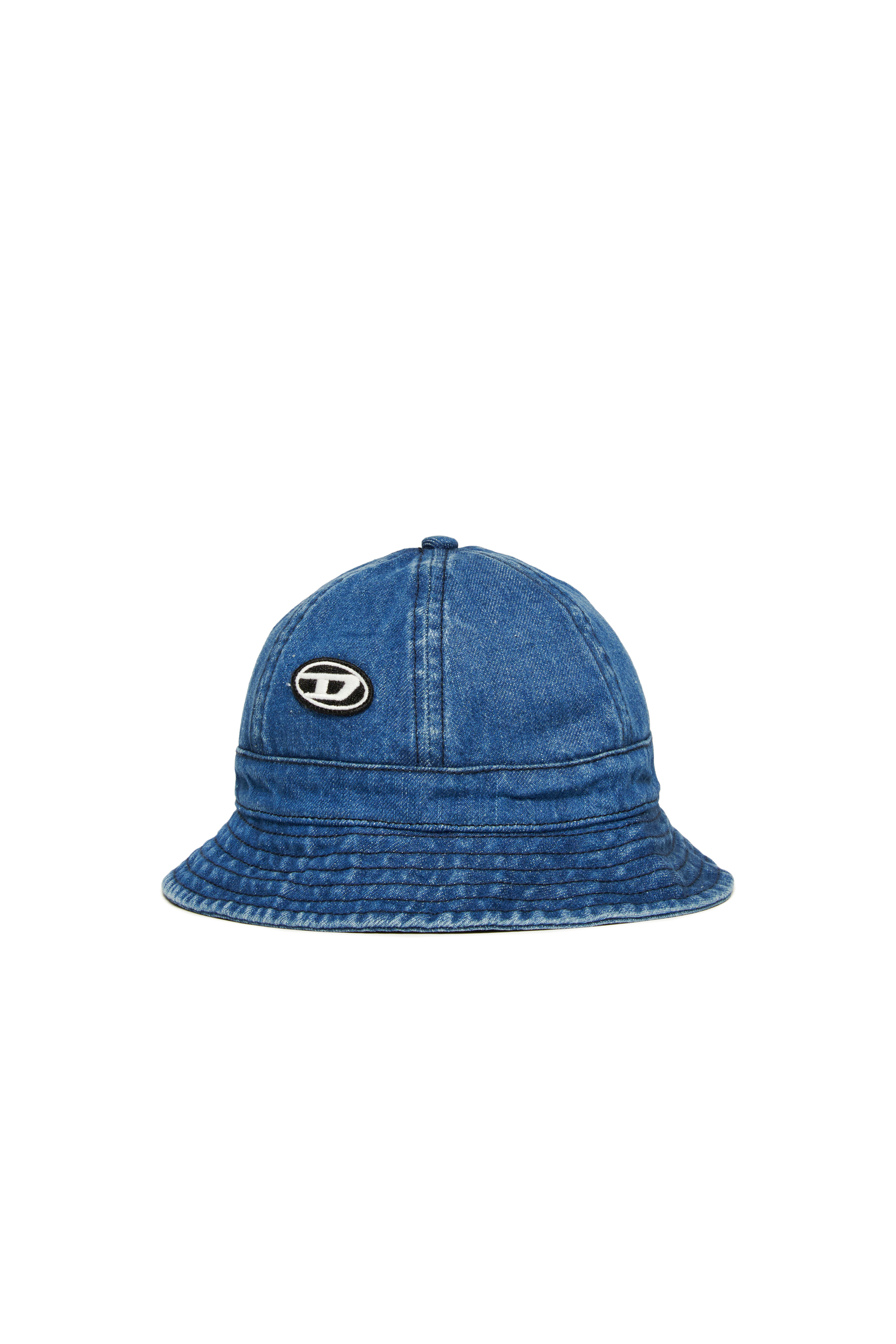 Denim bucket hat with Oval D patch | Blue | 3-36 MONTHS
