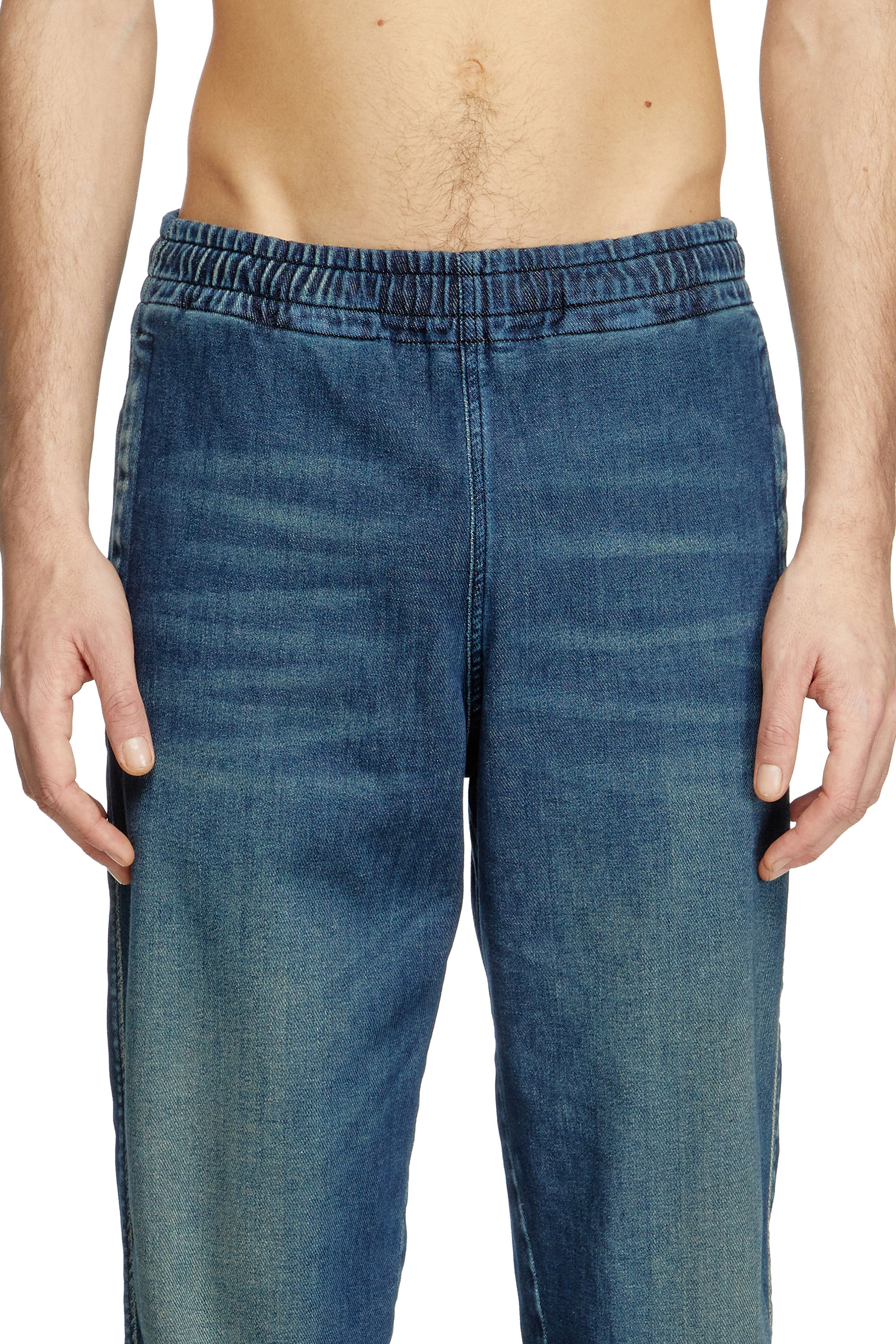 Diesel - Slim D-Labb Track denim 09L75 Unisex, Azul medio - 3