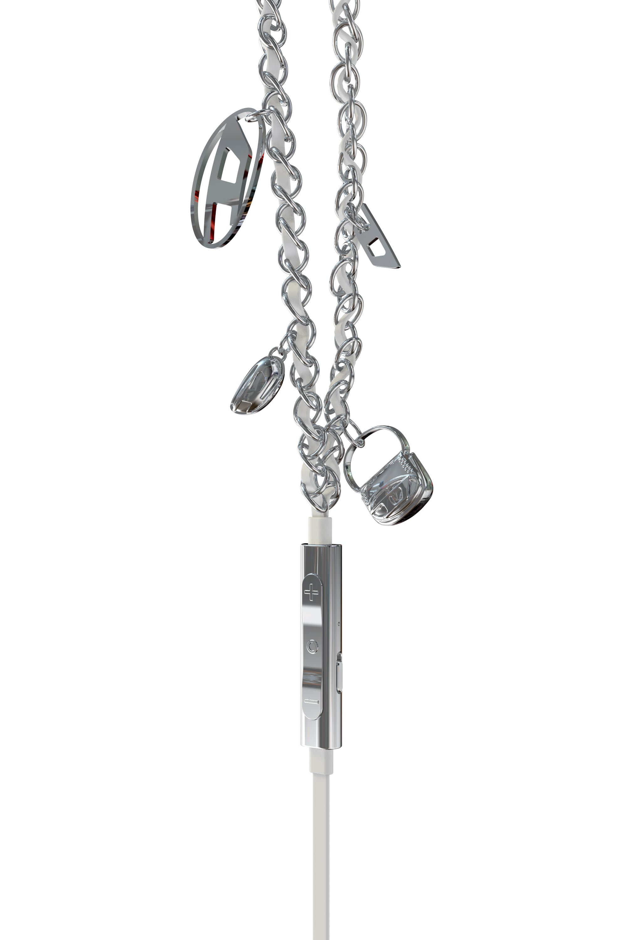 Diesel - 60458  WIRED EARBUDS WIRED EARBUDS, Unisex's Silver Wired Earbuds with USB-C in Silver - 4