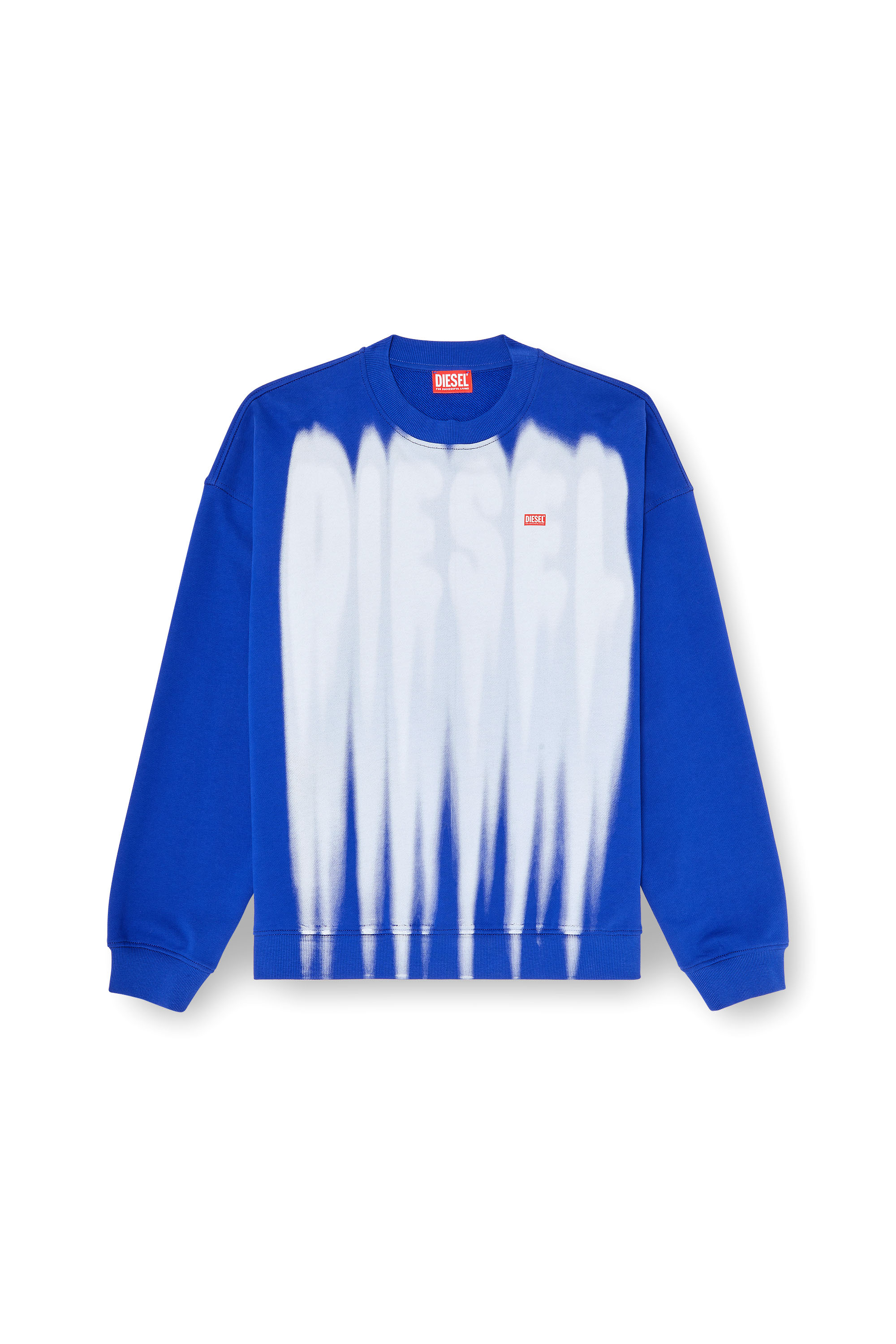 Diesel - S-BOXT-AA1, Sweat-shirt en coton avec imprim&eacute; graphique Homme in Polychrome - 3