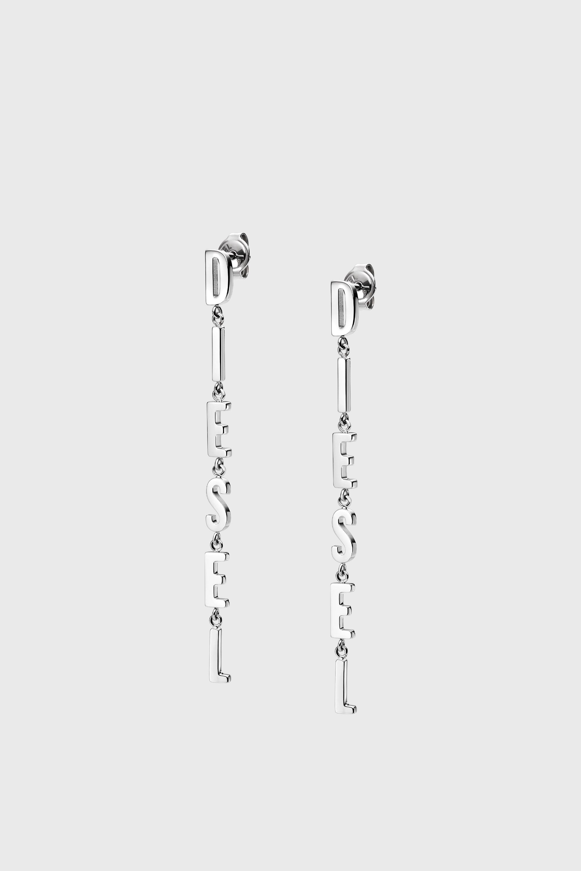 Stainless steel drop earrings